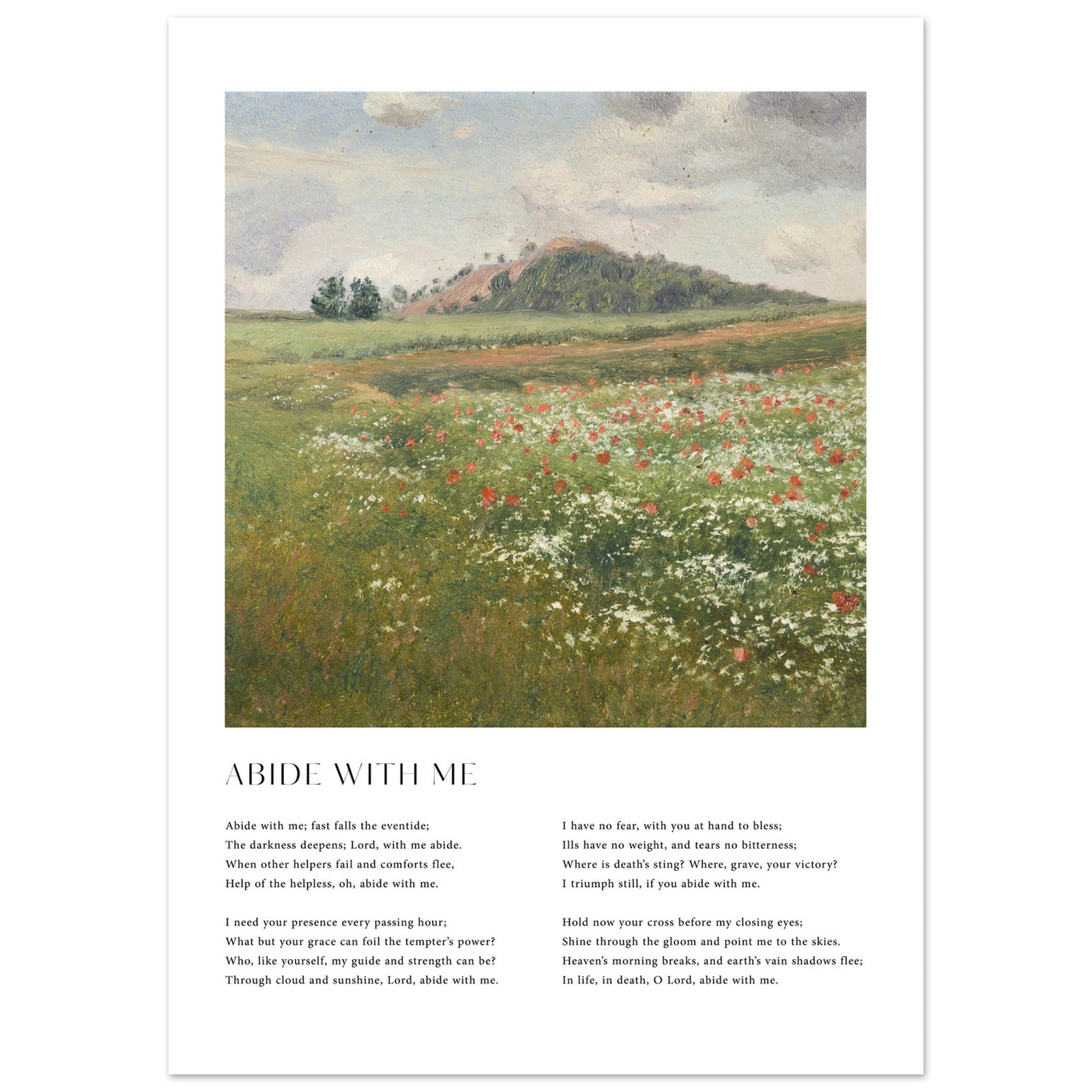 Abide With Me Print - The Christian Art Company