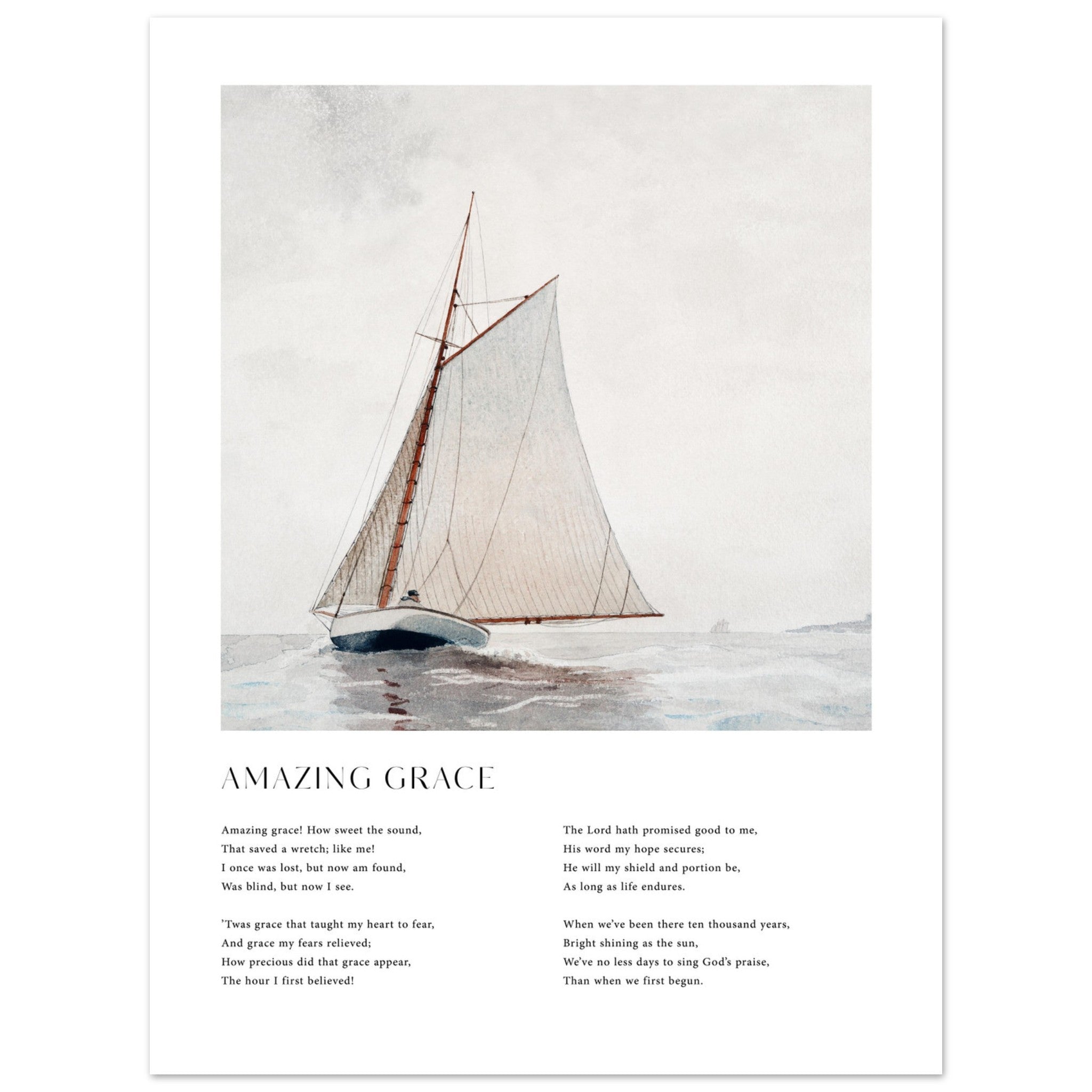 Amazing Grace Print - The Christian Art Company