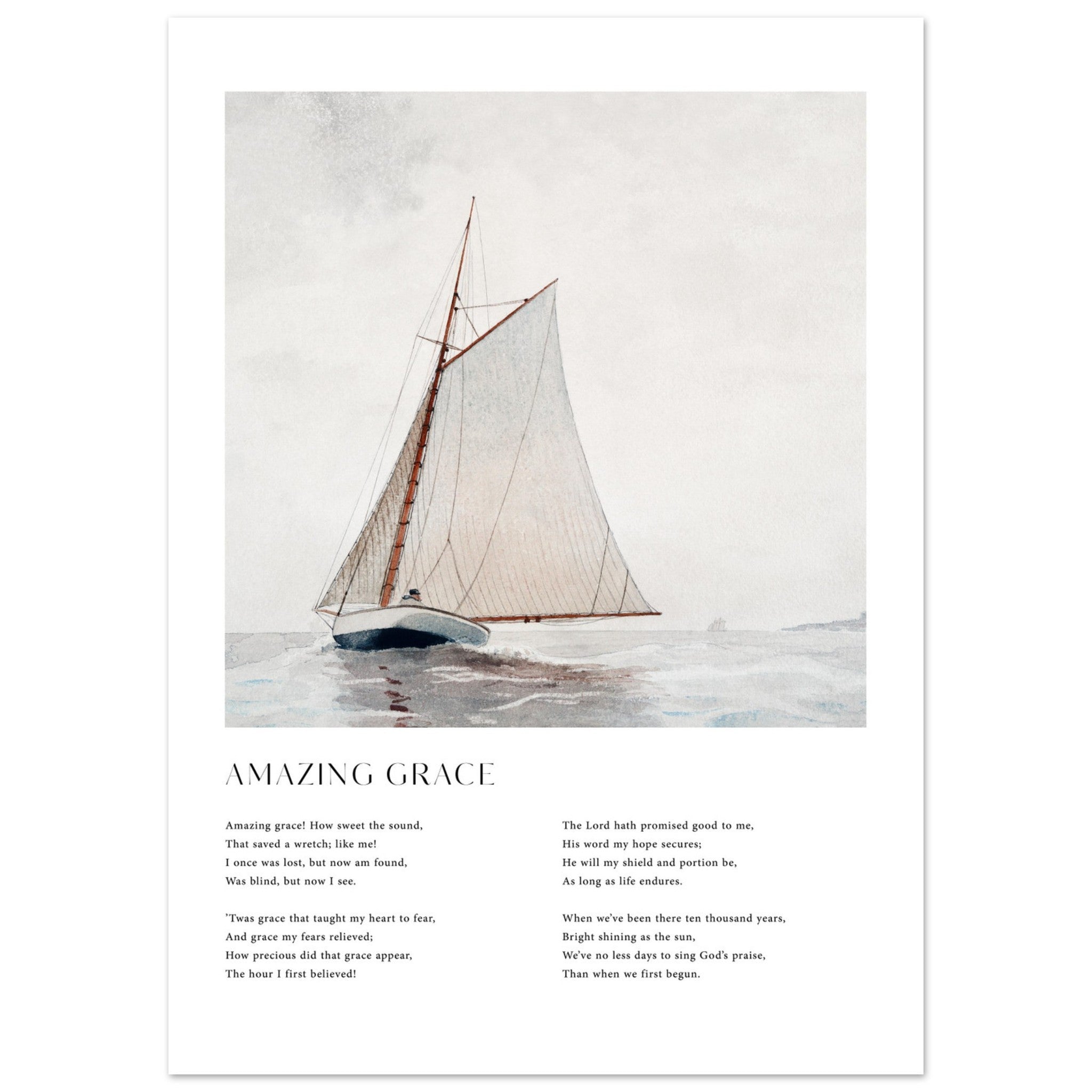 Amazing Grace Print - The Christian Art Company