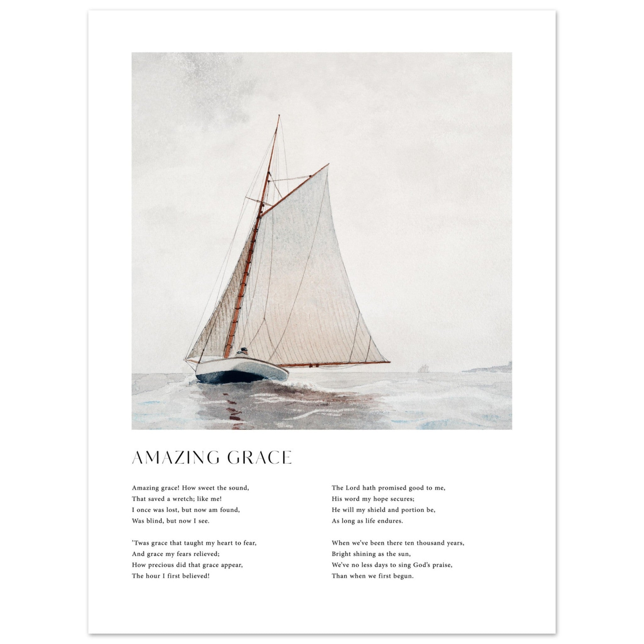 Amazing Grace Print - The Christian Art Company