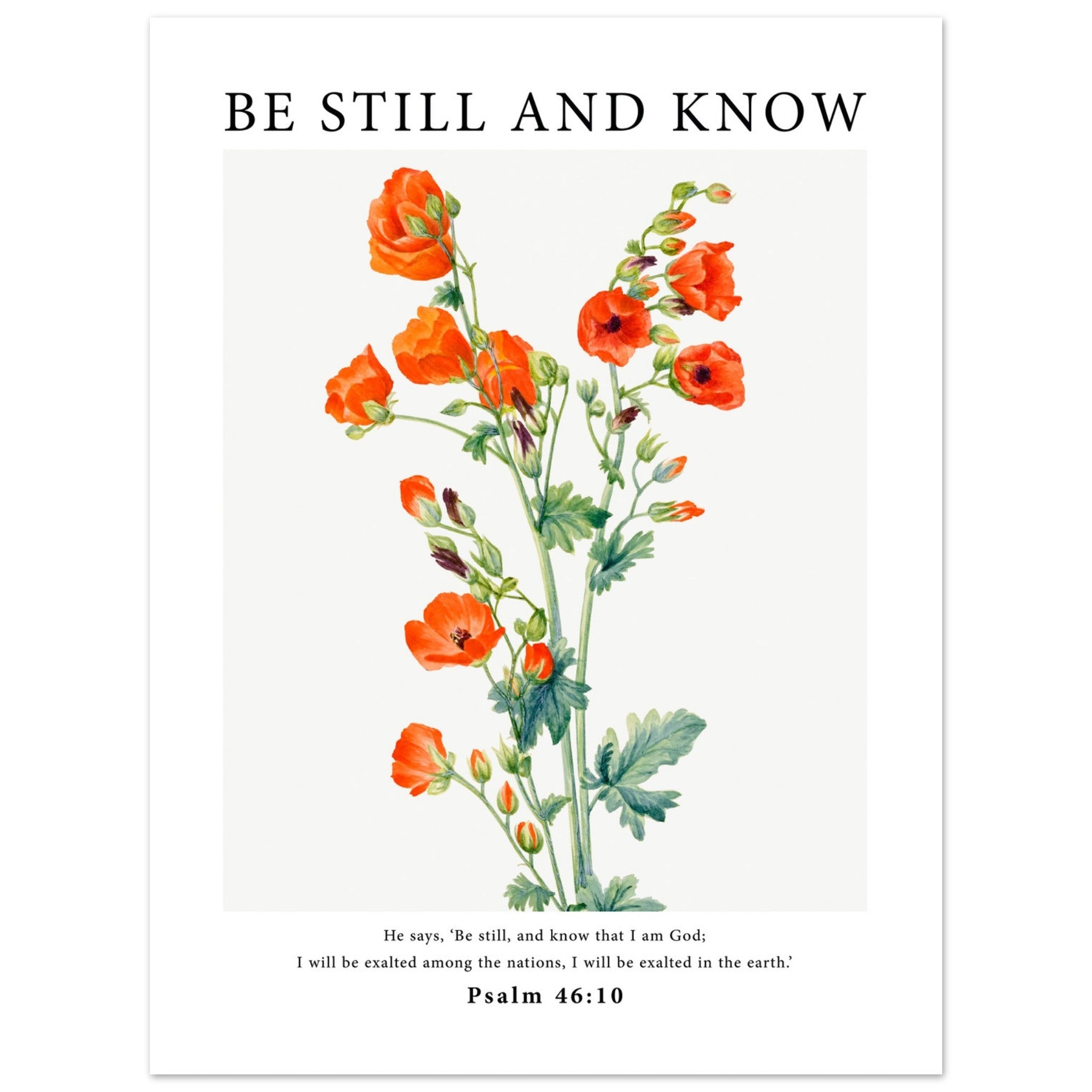 Be Still And Know Print - The Christian Art Company