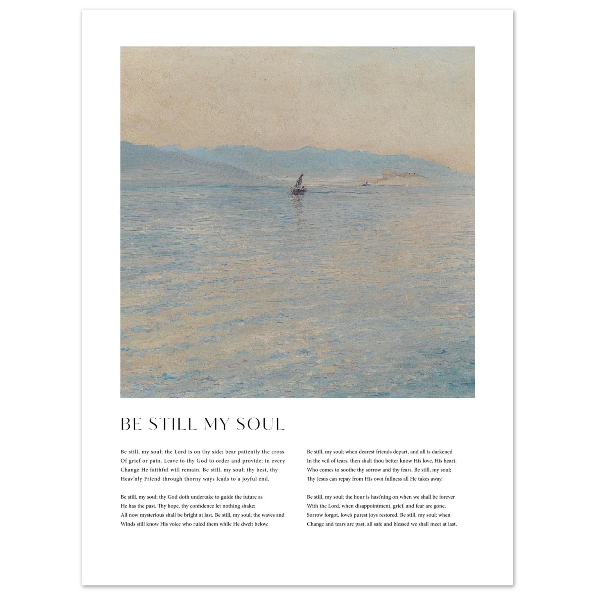 Be Still My Soul Print - The Christian Art Company
