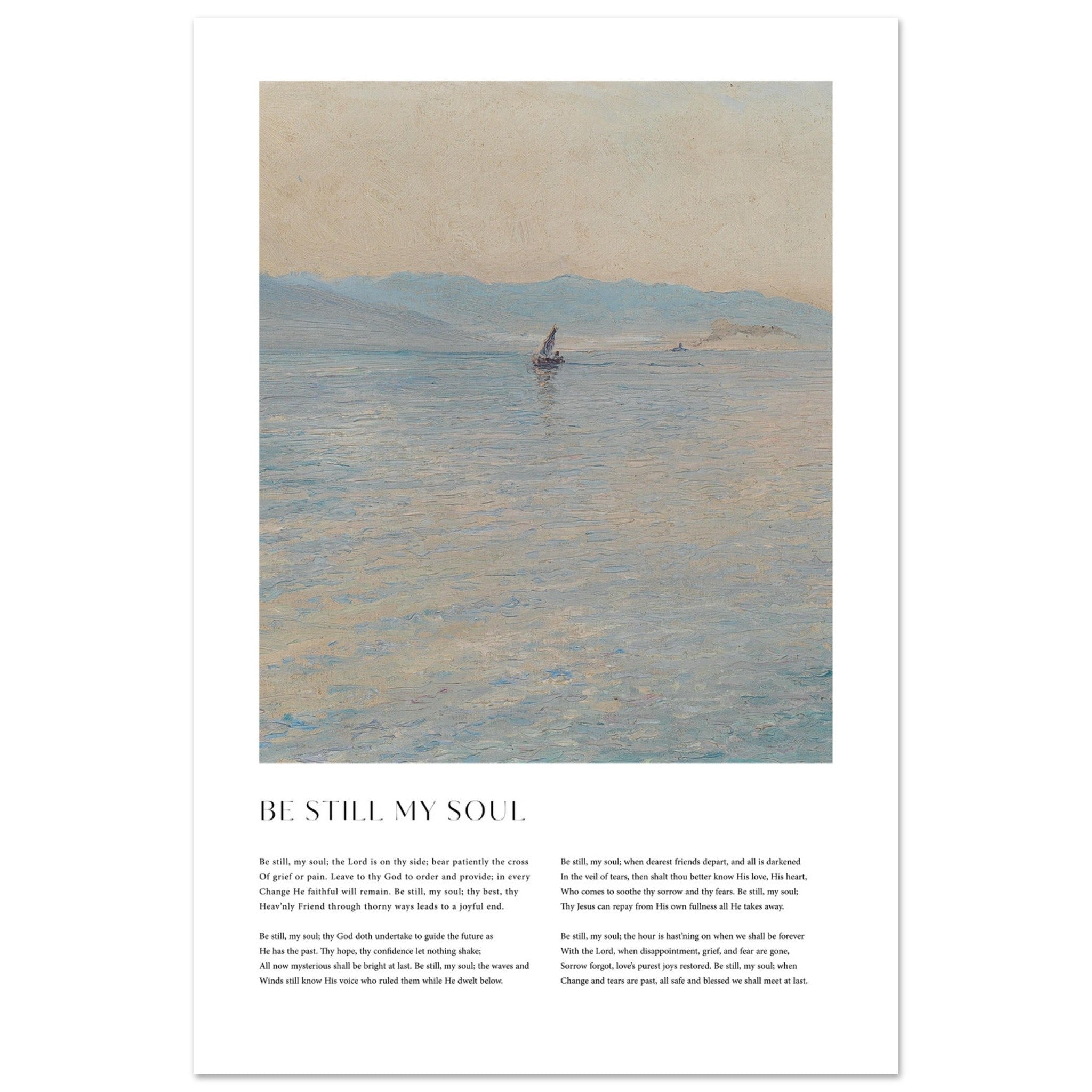 Be Still My Soul Print - The Christian Art Company