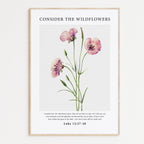 Consider The Wildflowers Print - The Christian Art Company