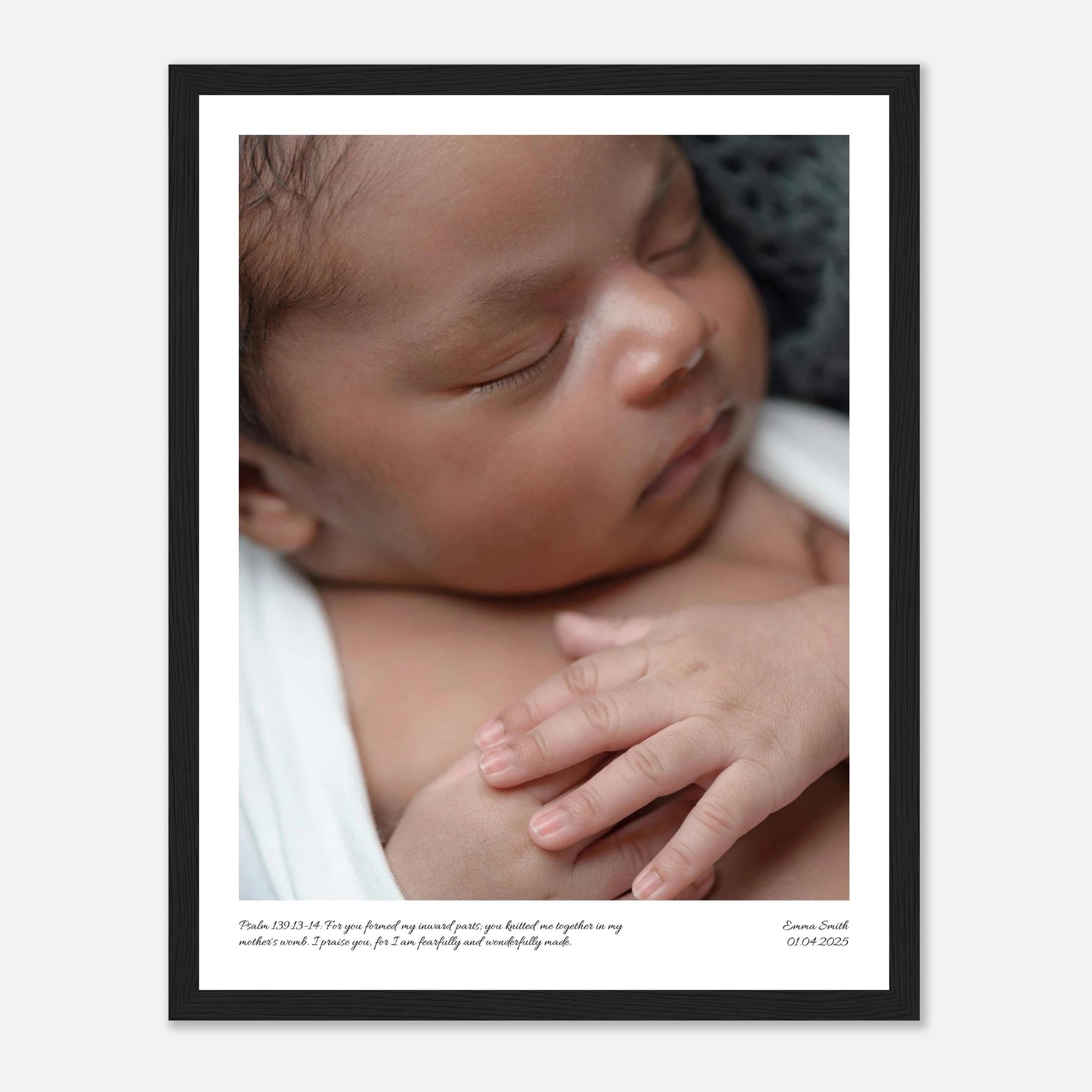 Custom Newborn Print | Psalm 139:14 - The Christian Art Company