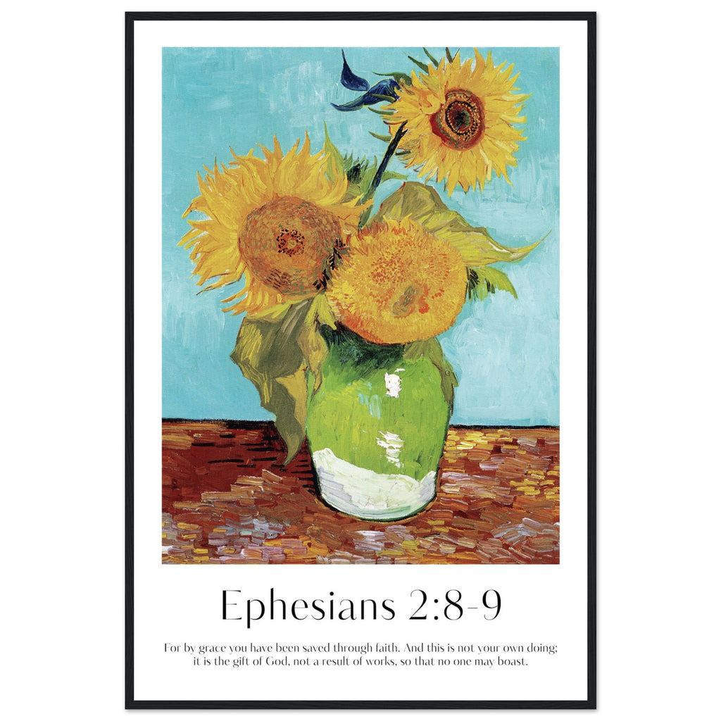 Ephesians 2:8-9 Print | Van Gogh - The Christian Art Company