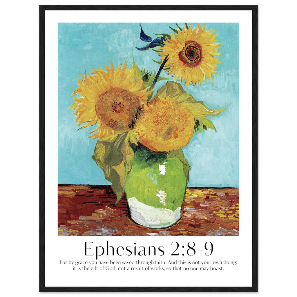 Ephesians 2:8-9 Print | Van Gogh - The Christian Art Company