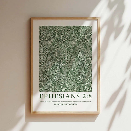 Ephesians 2:8 Print - The Christian Art Company
