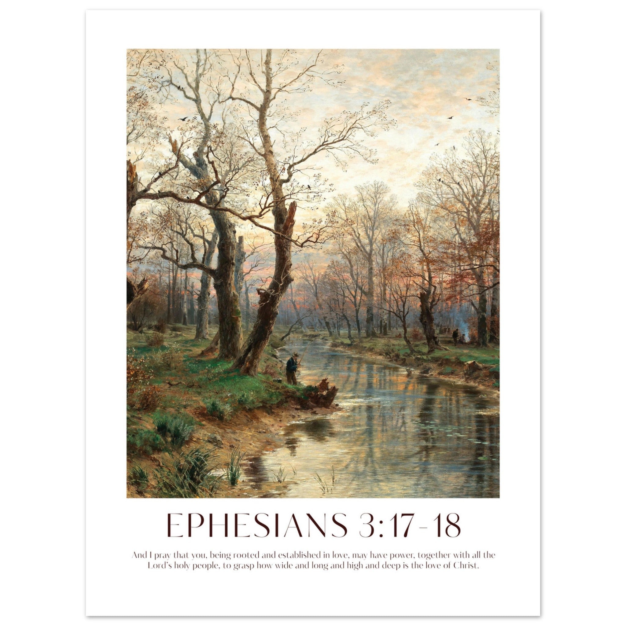 Ephesians 3:17-18 Print - The Christian Art Company