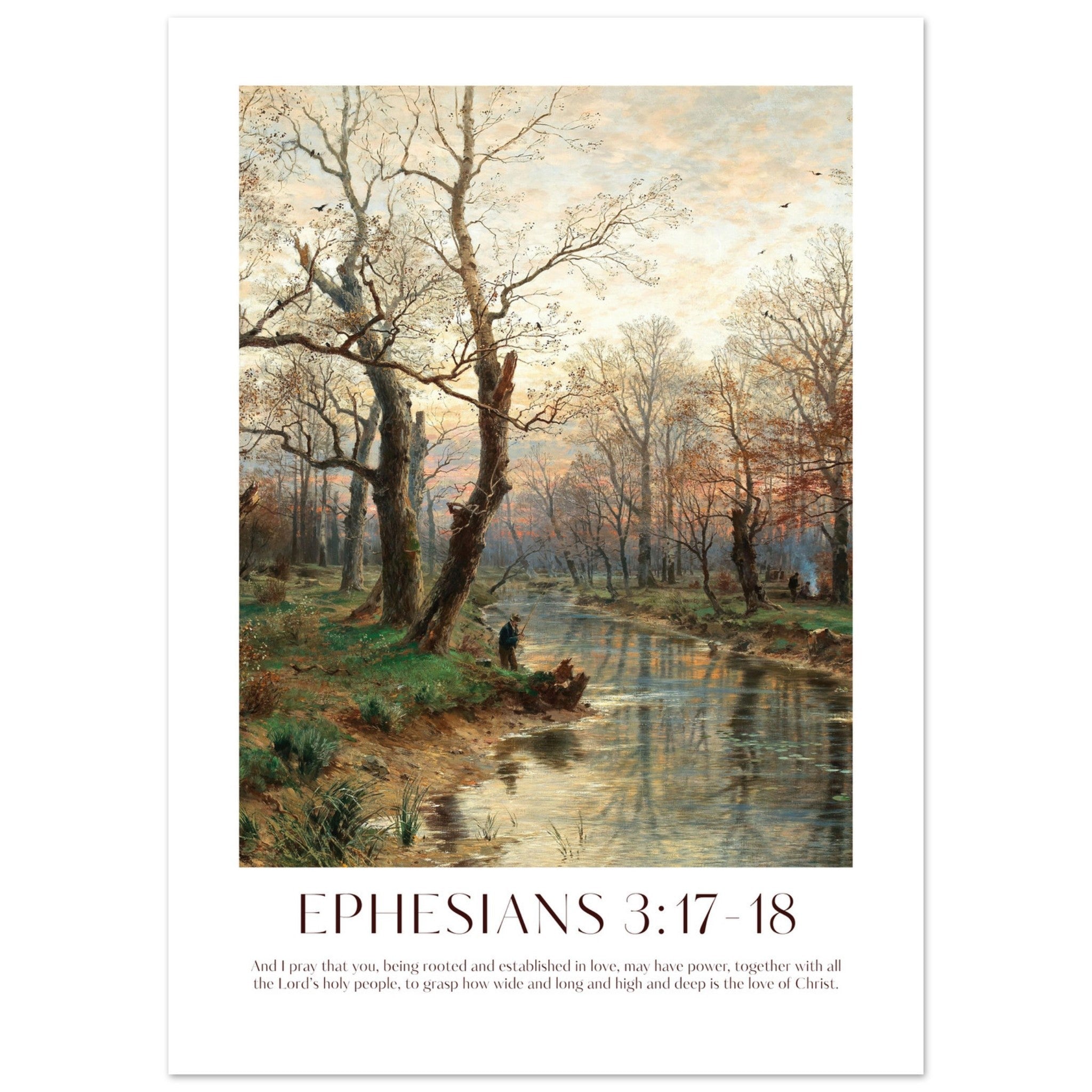 Ephesians 3:17-18 Print - The Christian Art Company