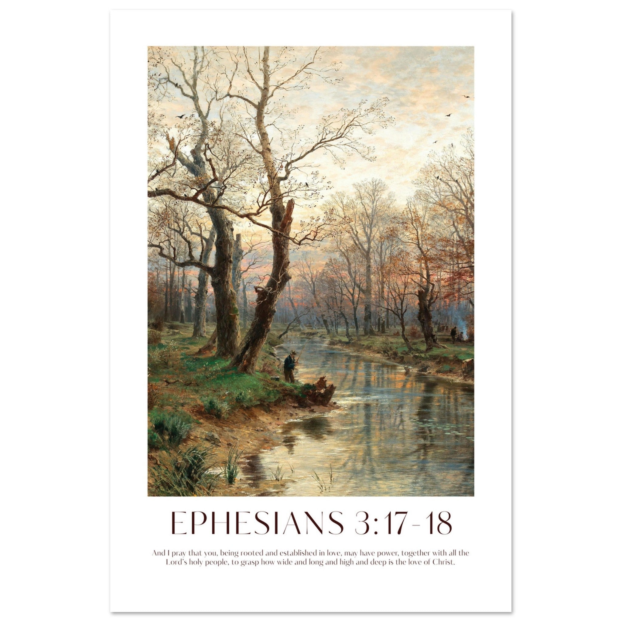 Ephesians 3:17-18 Print - The Christian Art Company
