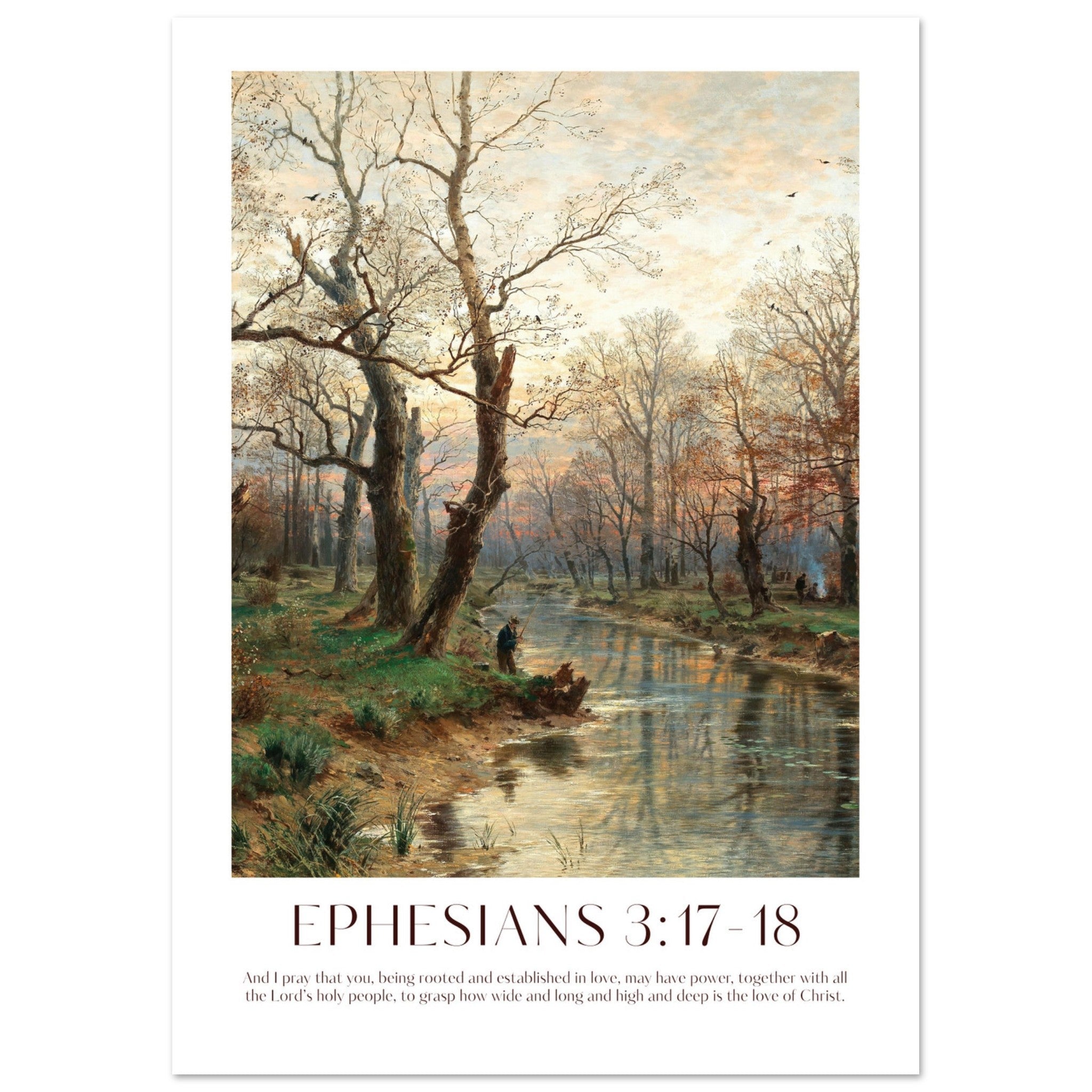 Ephesians 3:17-18 Print - The Christian Art Company