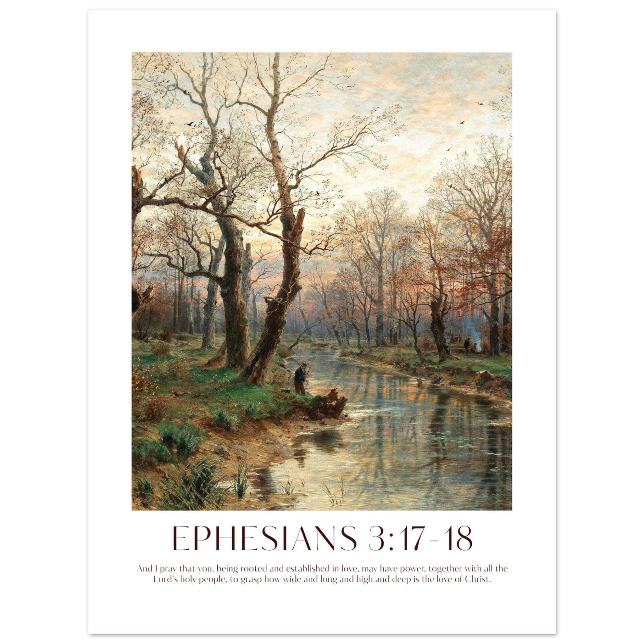 Ephesians 3:17-18 Print - The Christian Art Company