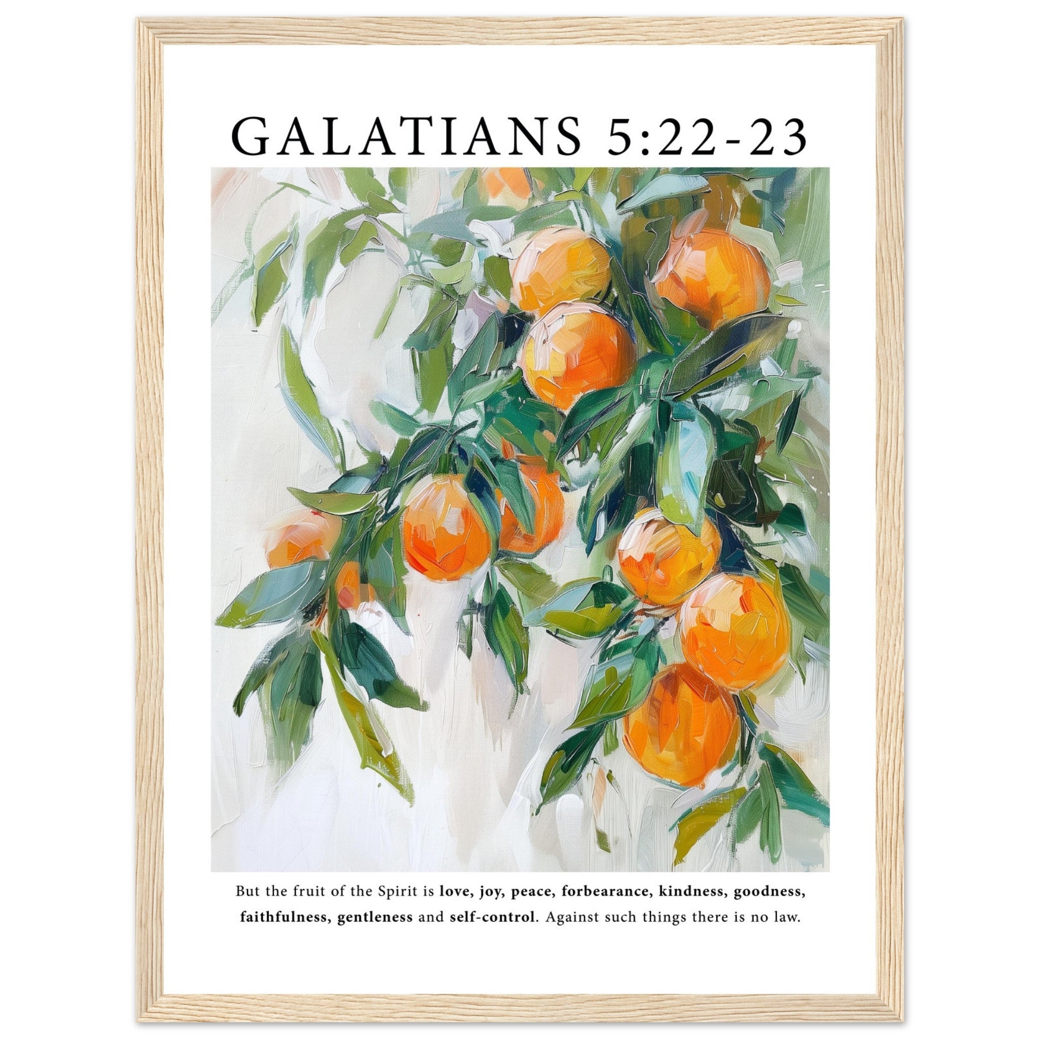 Galatians 5:22-23 Print - The Christian Art Company