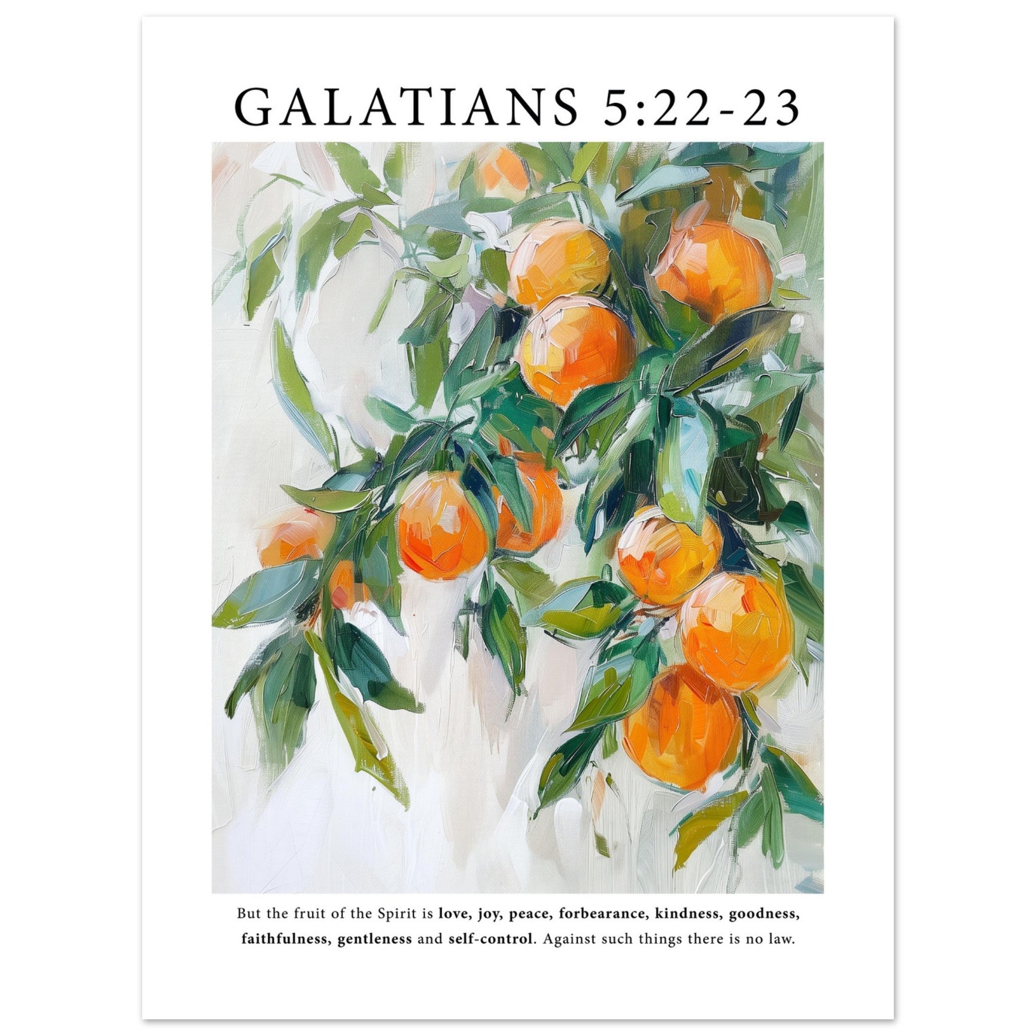 Galatians 5:22-23 Print - The Christian Art Company