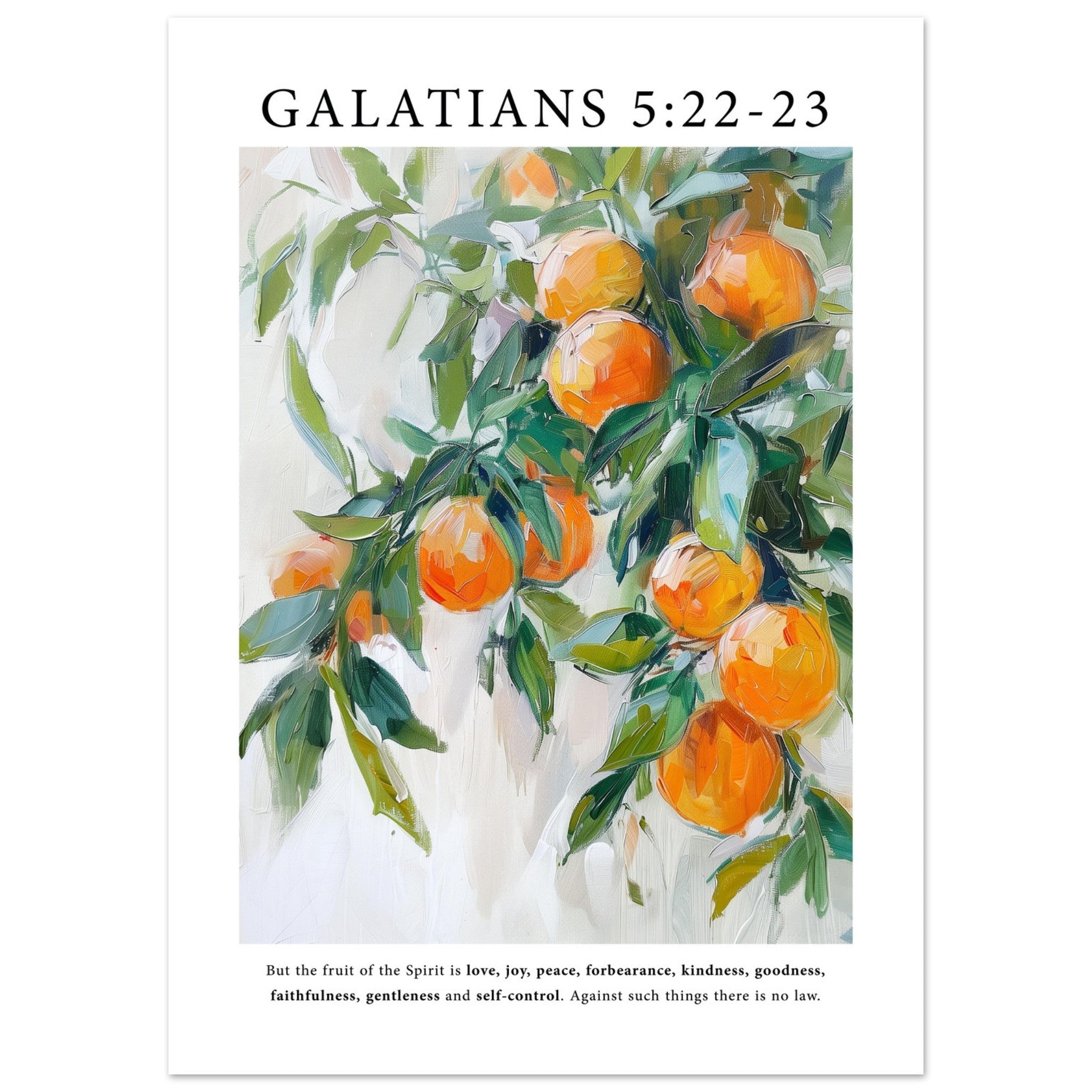 Galatians 5:22-23 Print - The Christian Art Company