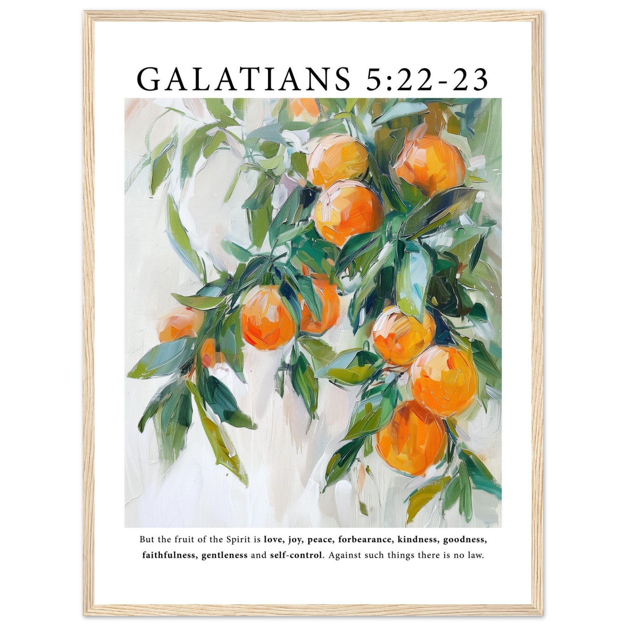 Galatians 5:22-23 Print - The Christian Art Company