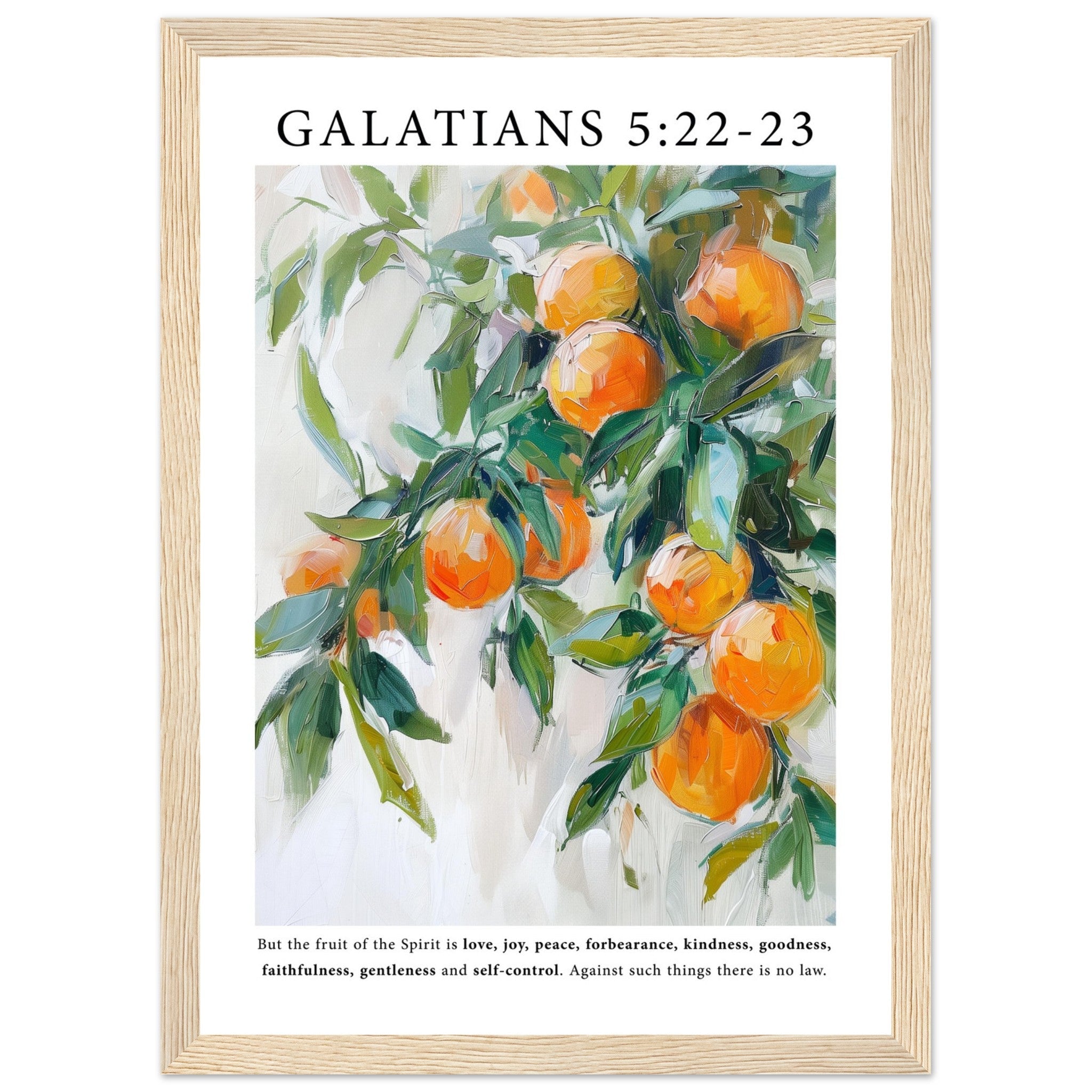Galatians 5:22-23 Print - The Christian Art Company
