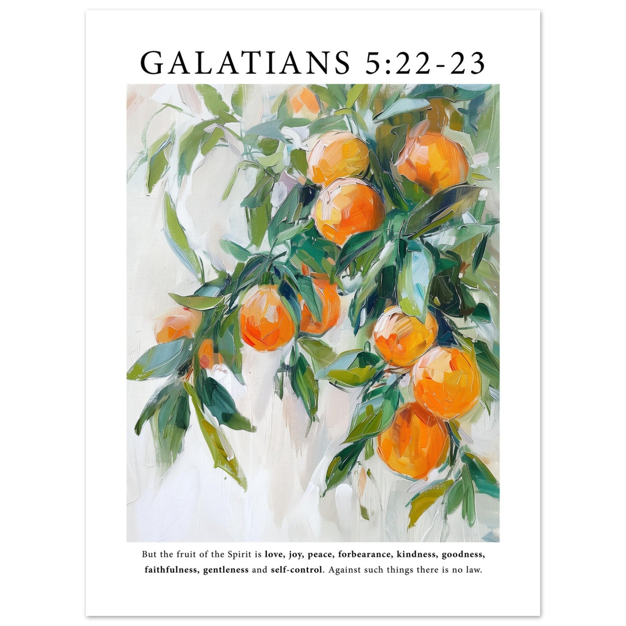 Galatians 5:22-23 Print - The Christian Art Company