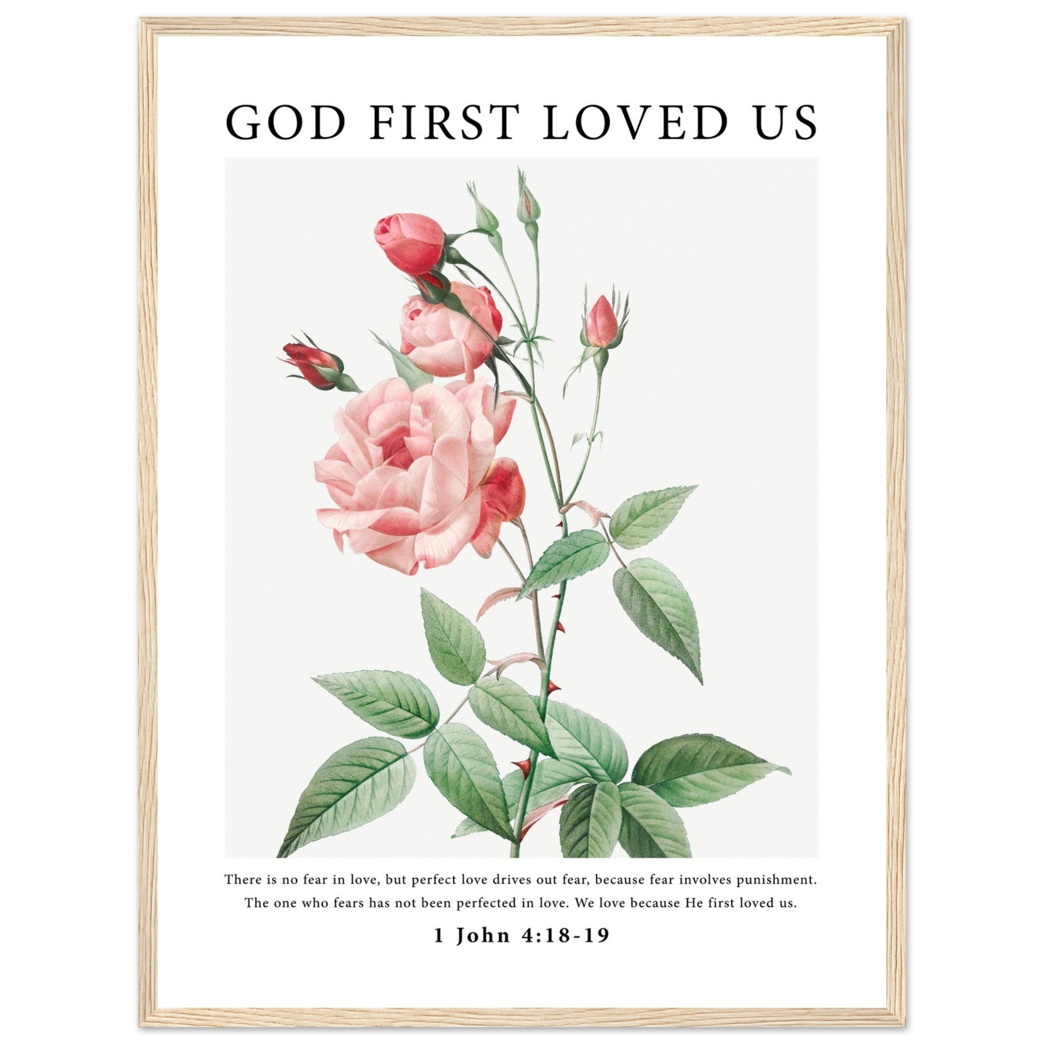 God First Loved Us Print - The Christian Art Company