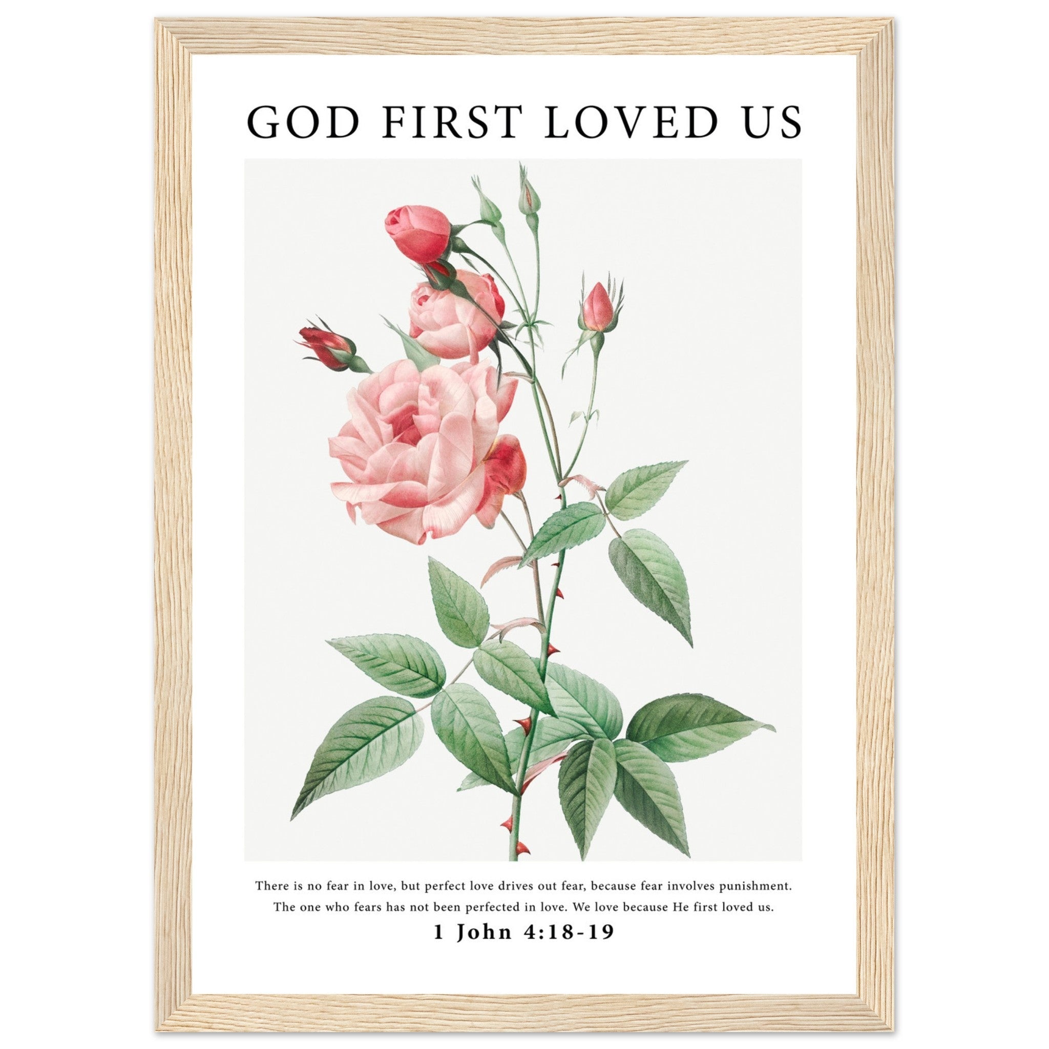 God First Loved Us Print - The Christian Art Company