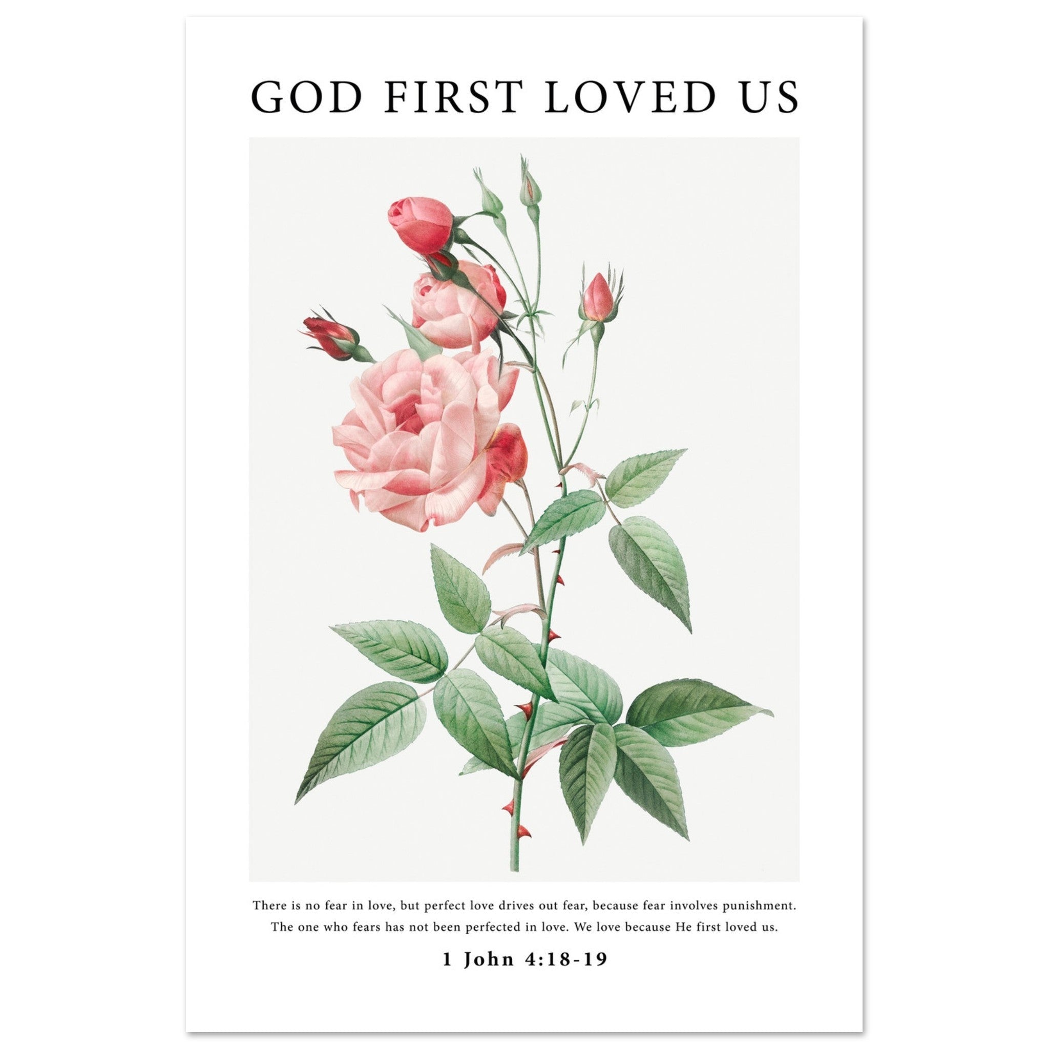 God First Loved Us Print - The Christian Art Company