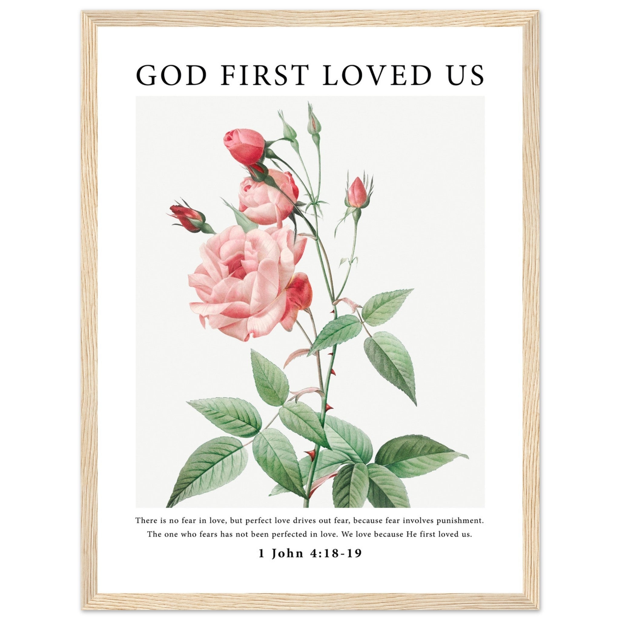 God First Loved Us Print - The Christian Art Company