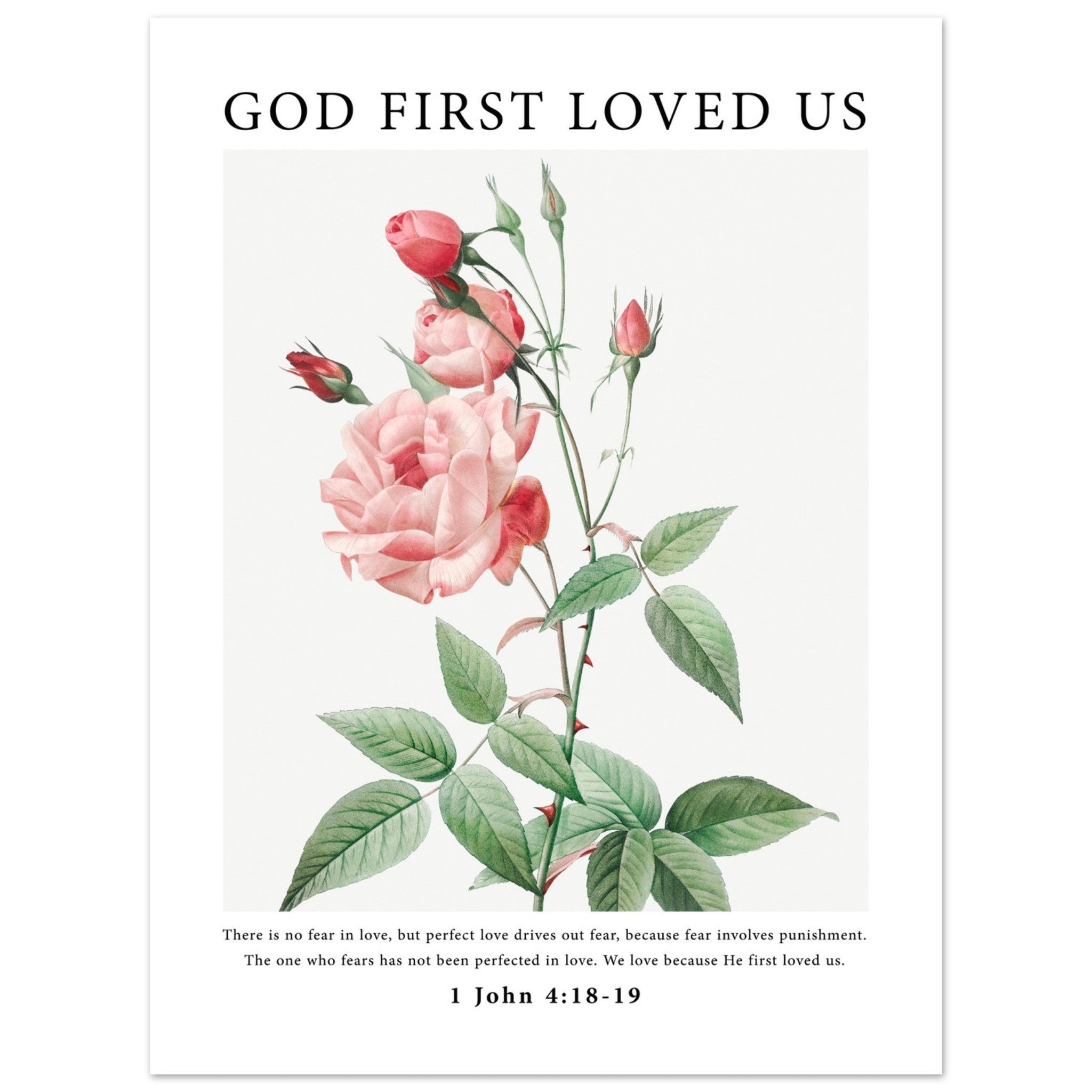 God First Loved Us Print - The Christian Art Company