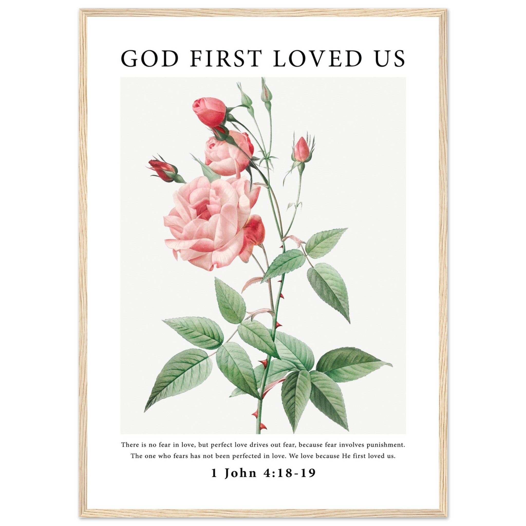 God First Loved Us Print - The Christian Art Company
