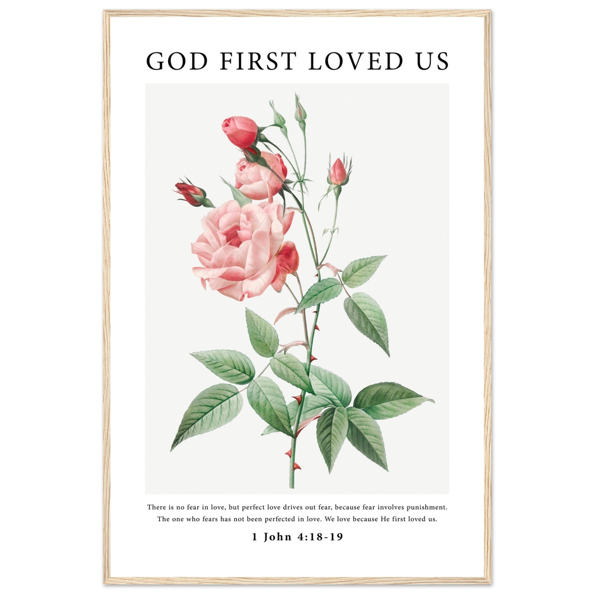 God First Loved Us Print - The Christian Art Company
