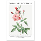 God First Loved Us Print - The Christian Art Company