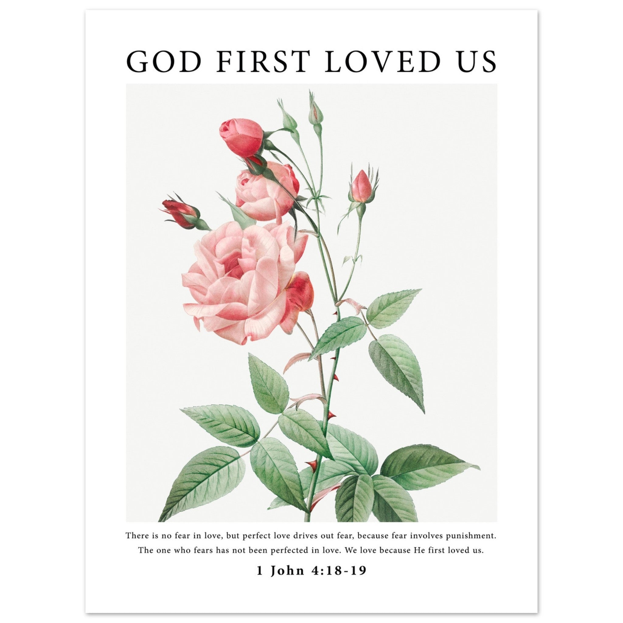God First Loved Us Print - The Christian Art Company