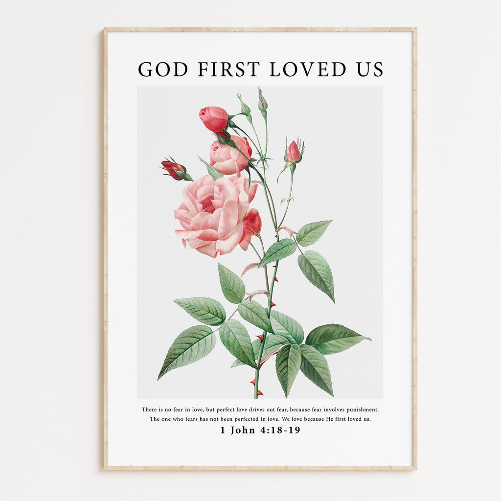 God First Loved Us Print - The Christian Art Company