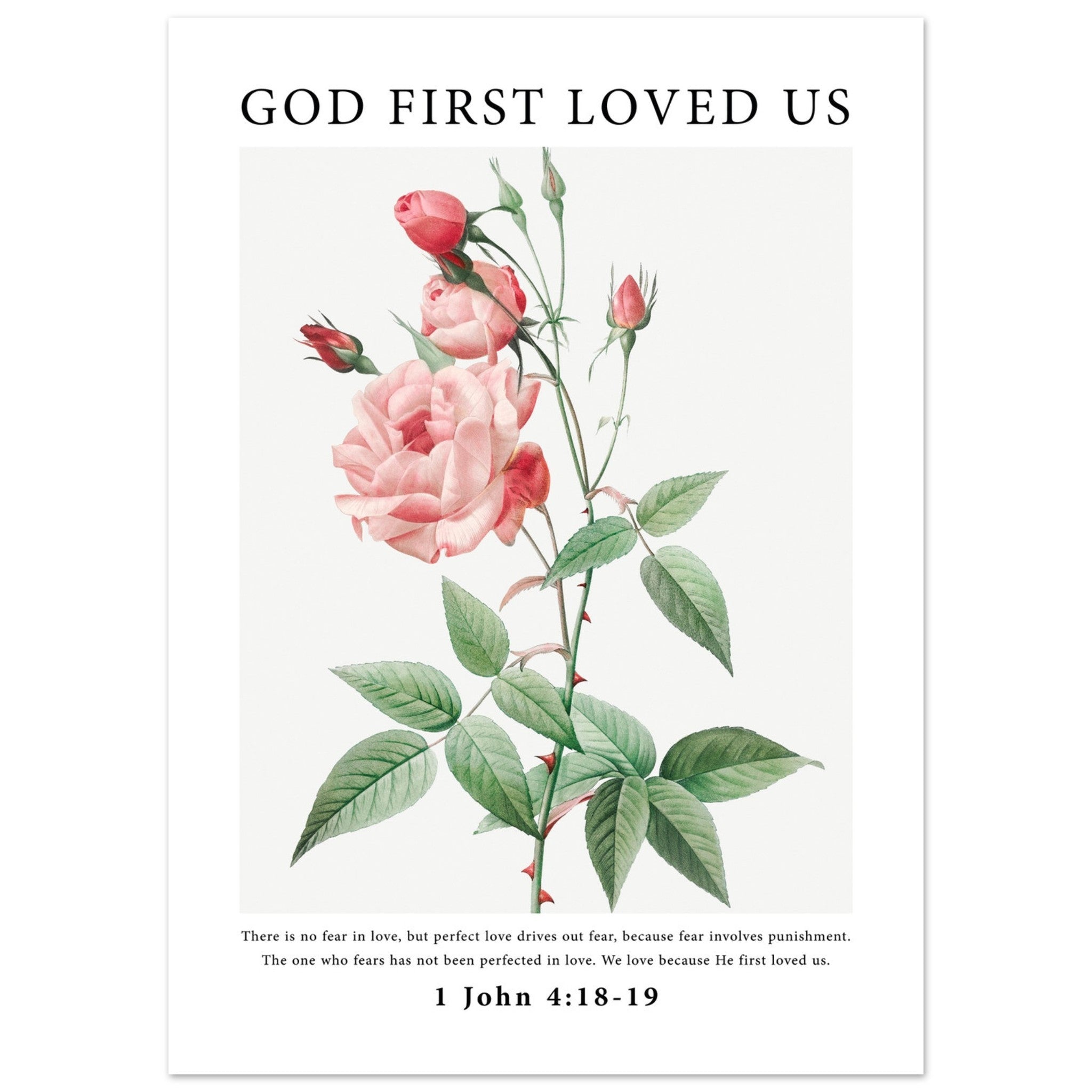 God First Loved Us Print - The Christian Art Company