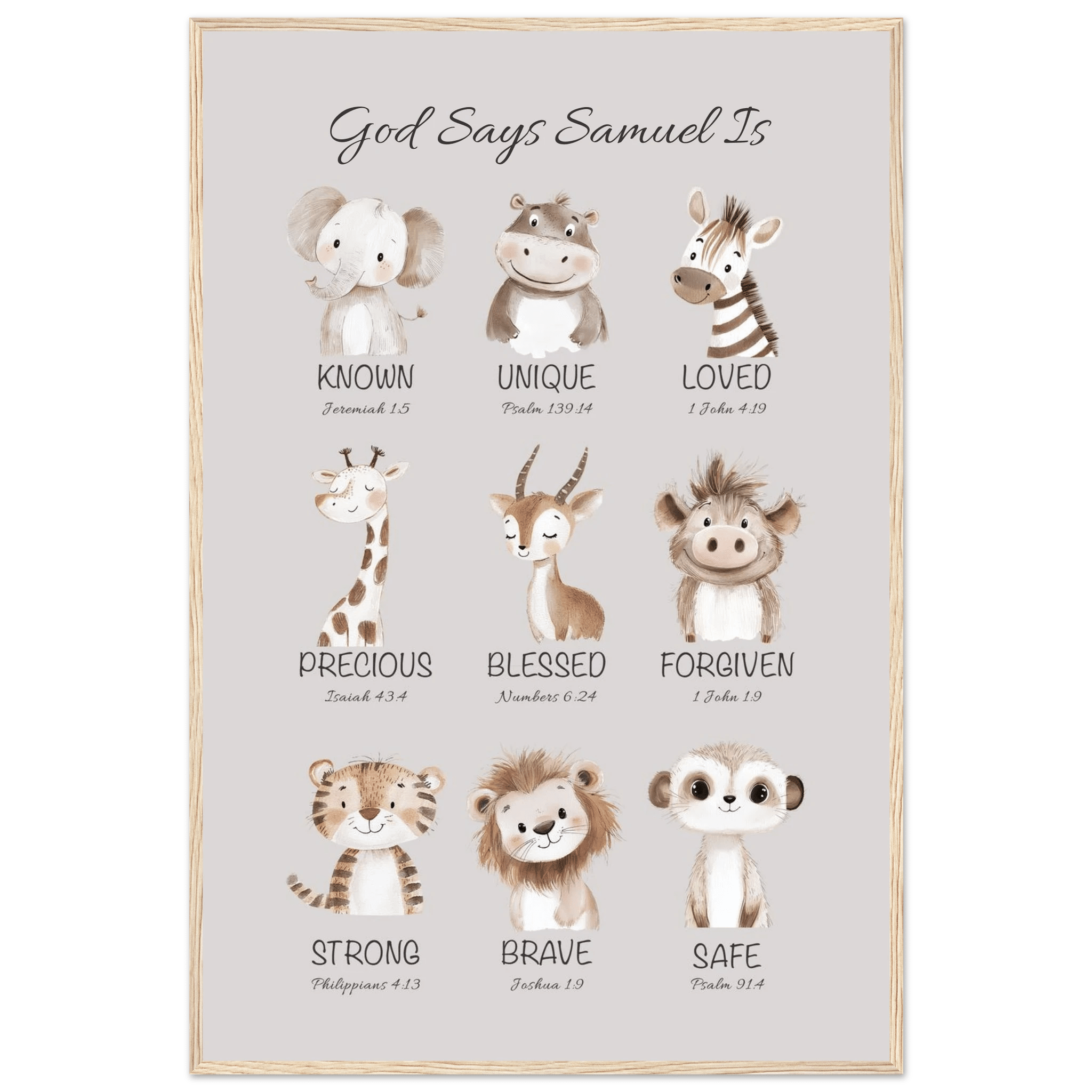 'God Says' Custom Print - The Christian Art Company