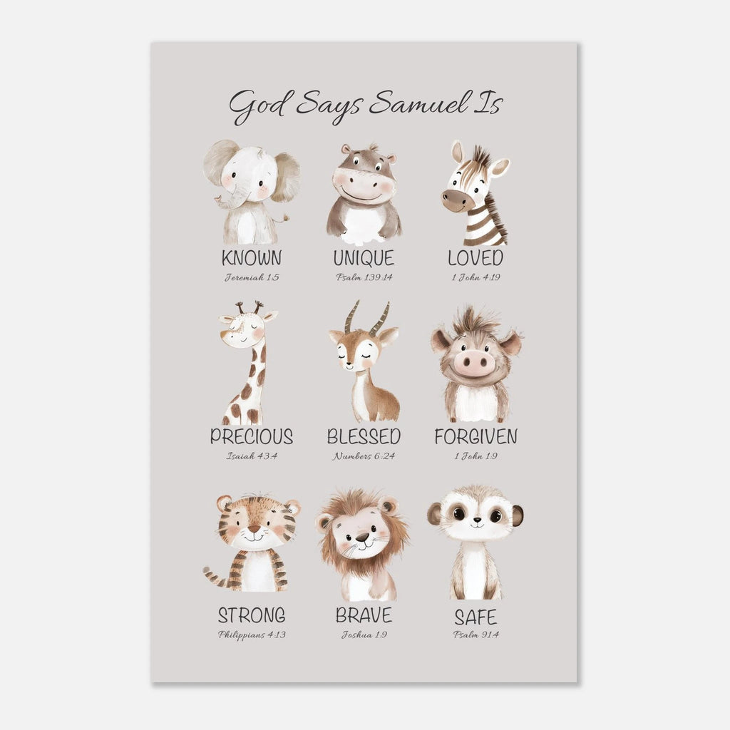 'God Says' Custom Print - The Christian Art Company