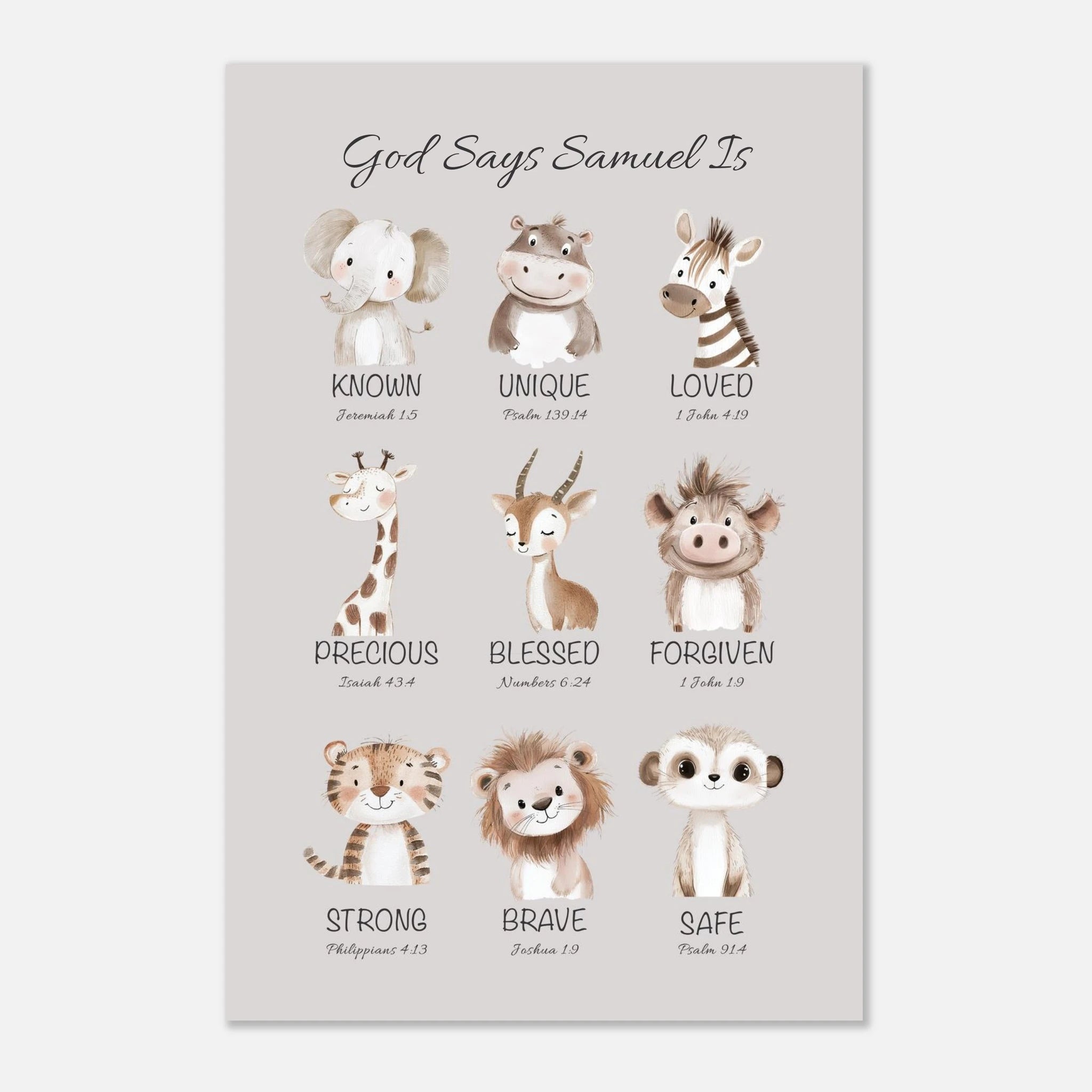 'God Says' Custom Print - The Christian Art Company