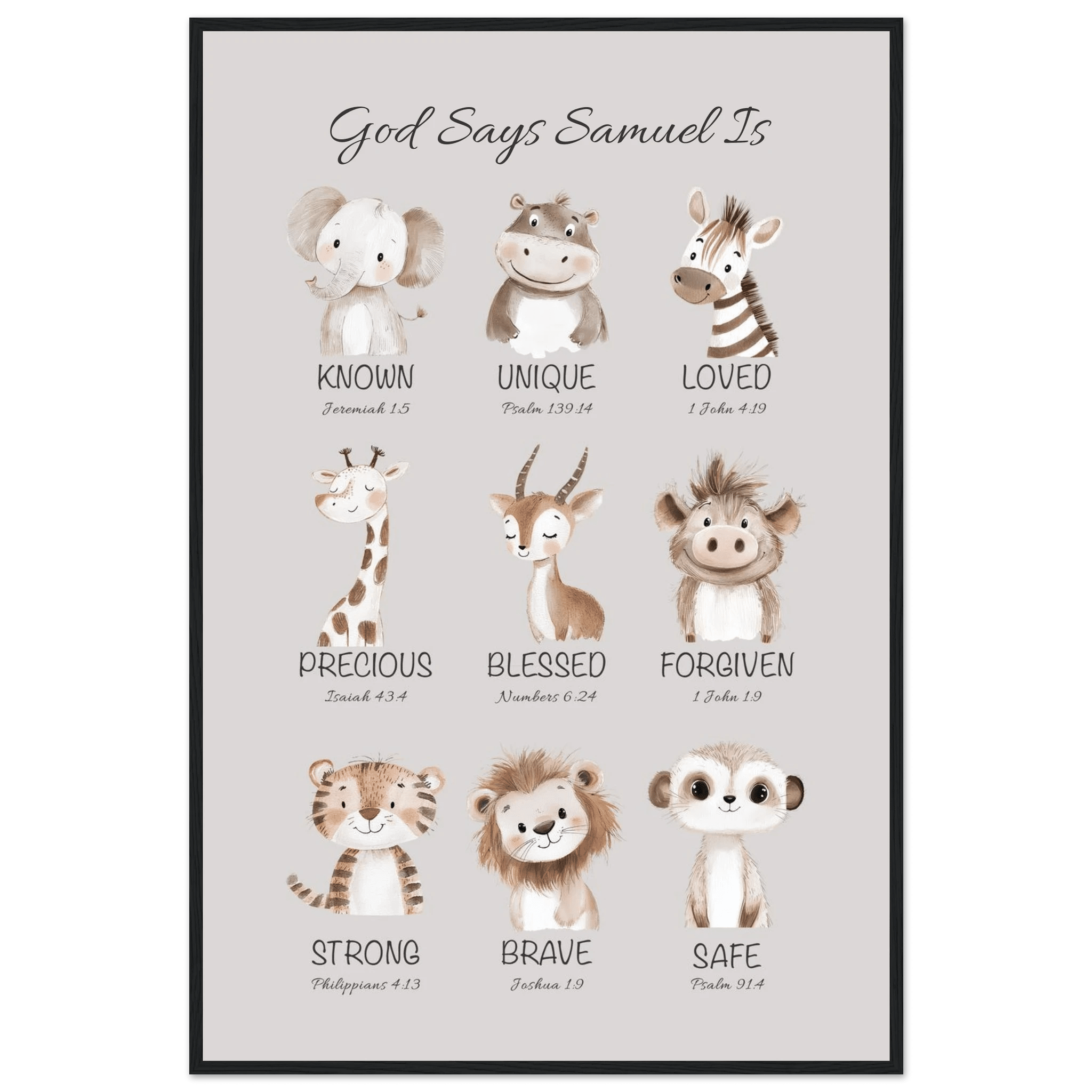 'God Says' Custom Print - The Christian Art Company