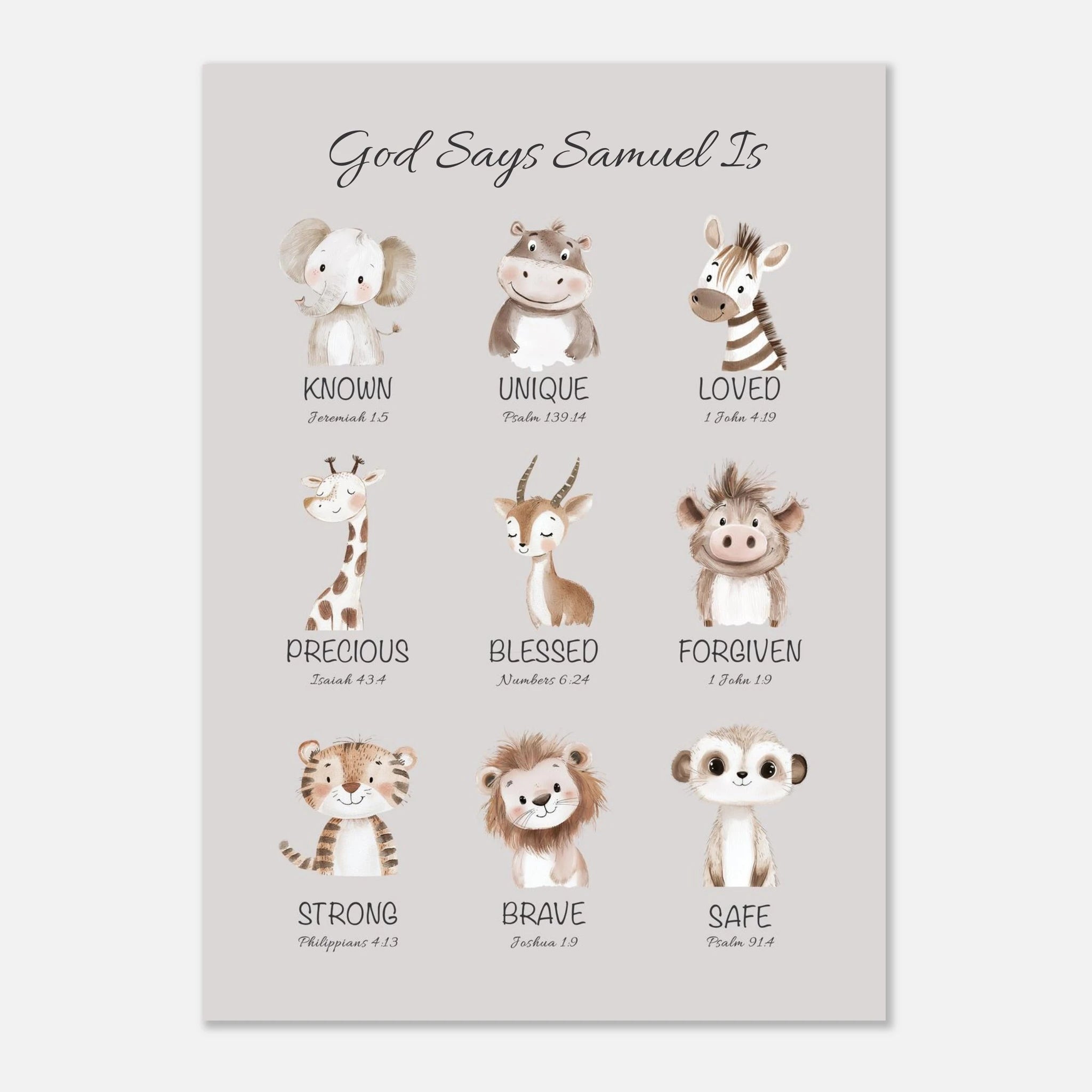 'God Says' Custom Print - The Christian Art Company