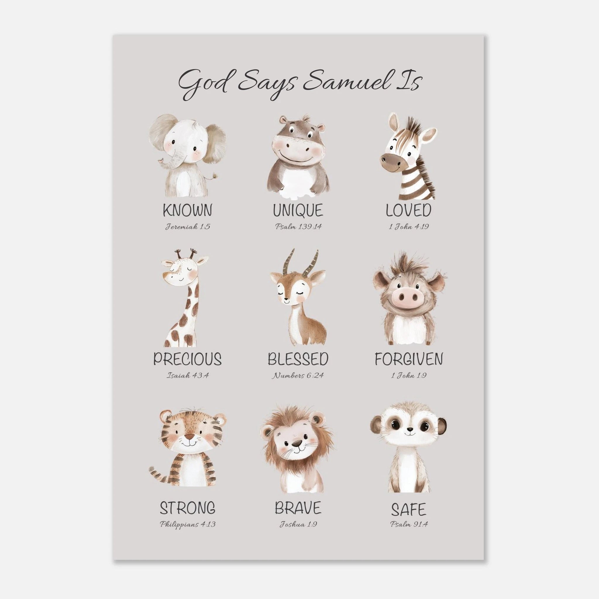 'God Says' Custom Print - The Christian Art Company