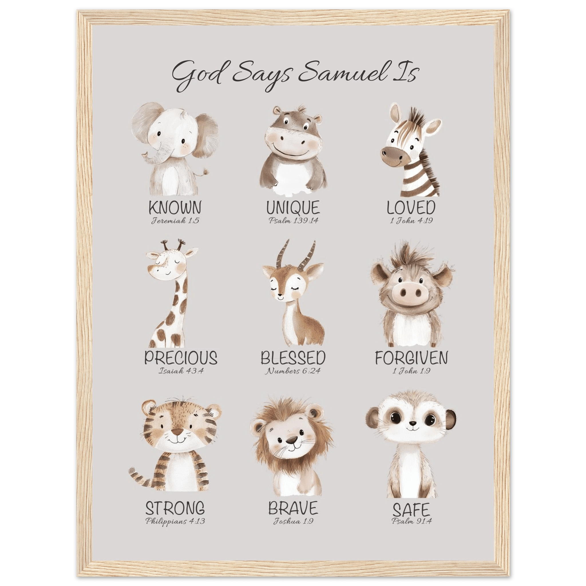 'God Says' Custom Print - The Christian Art Company