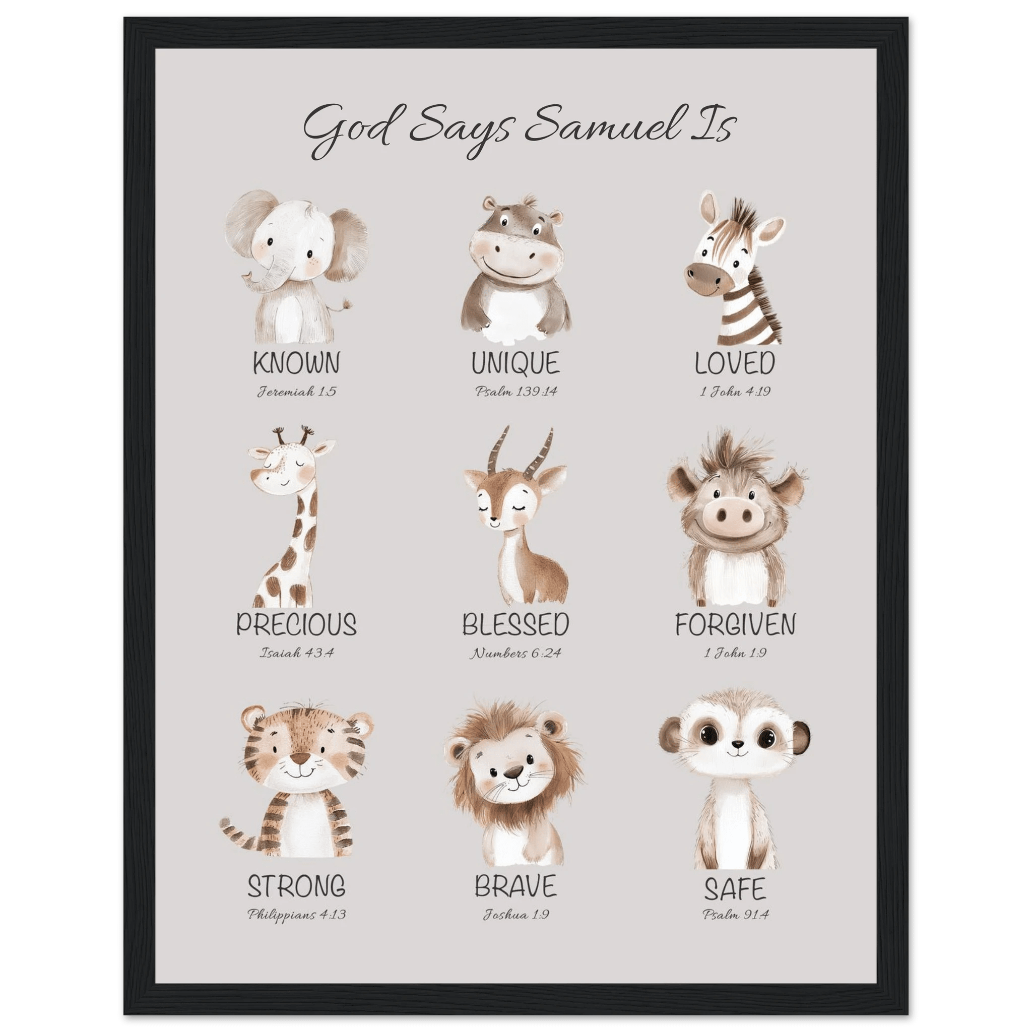 'God Says' Custom Print - The Christian Art Company