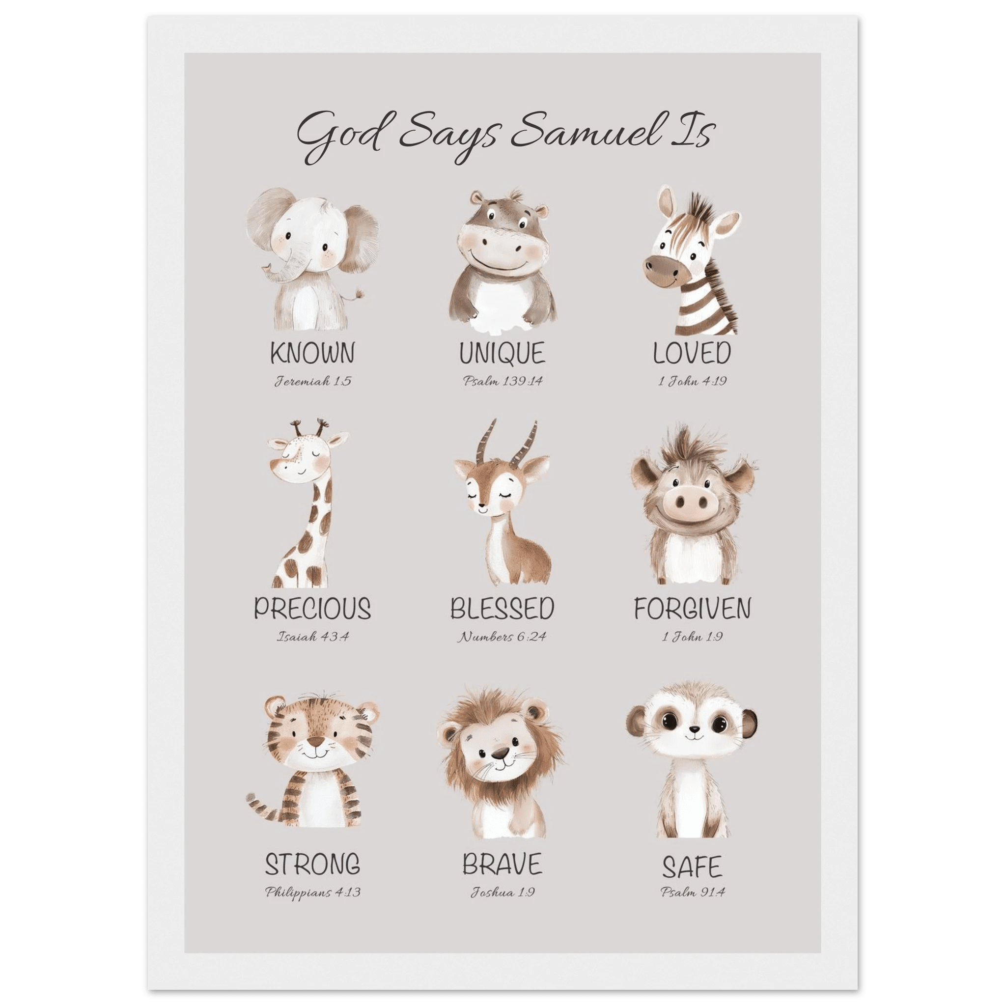 'God Says' Custom Print - The Christian Art Company