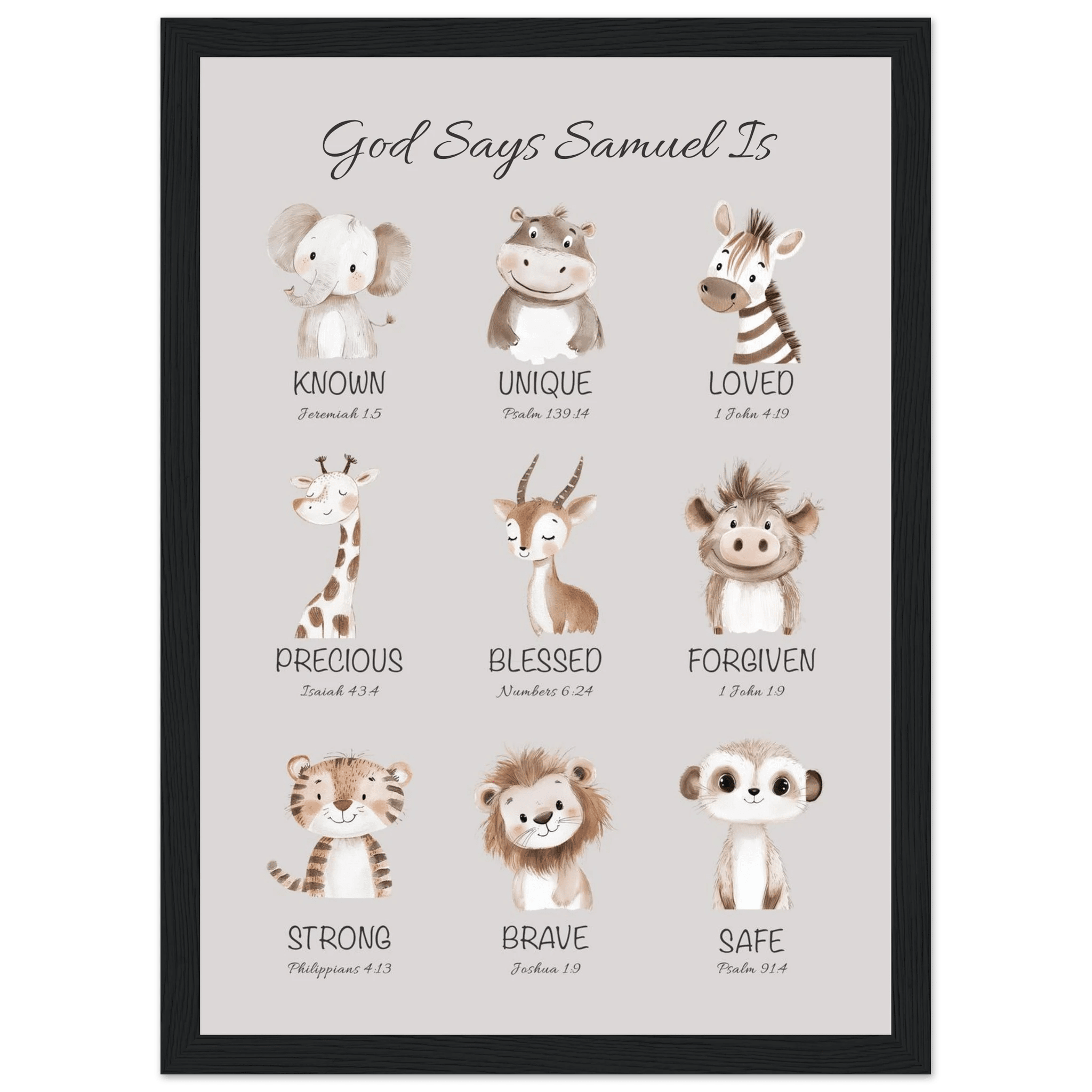 'God Says' Custom Print - The Christian Art Company