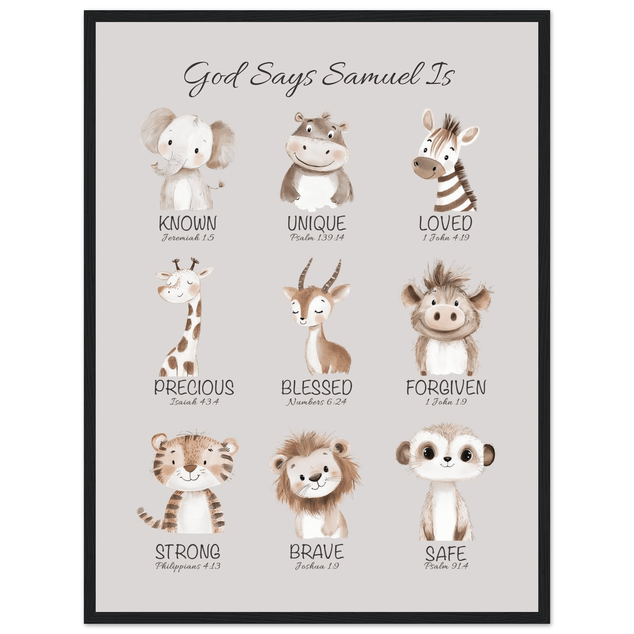 'God Says' Custom Print - The Christian Art Company
