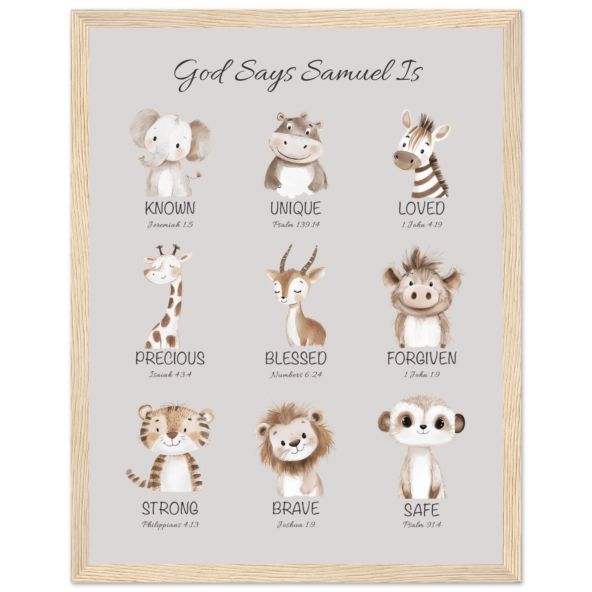 'God Says' Custom Print - The Christian Art Company
