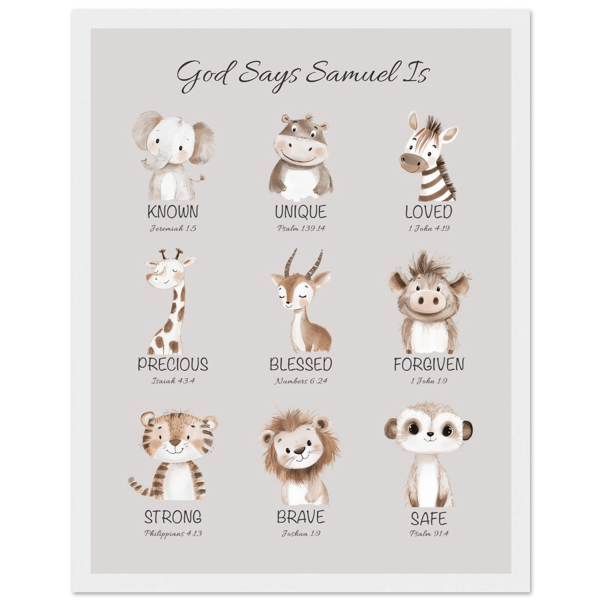 'God Says' Custom Print - The Christian Art Company
