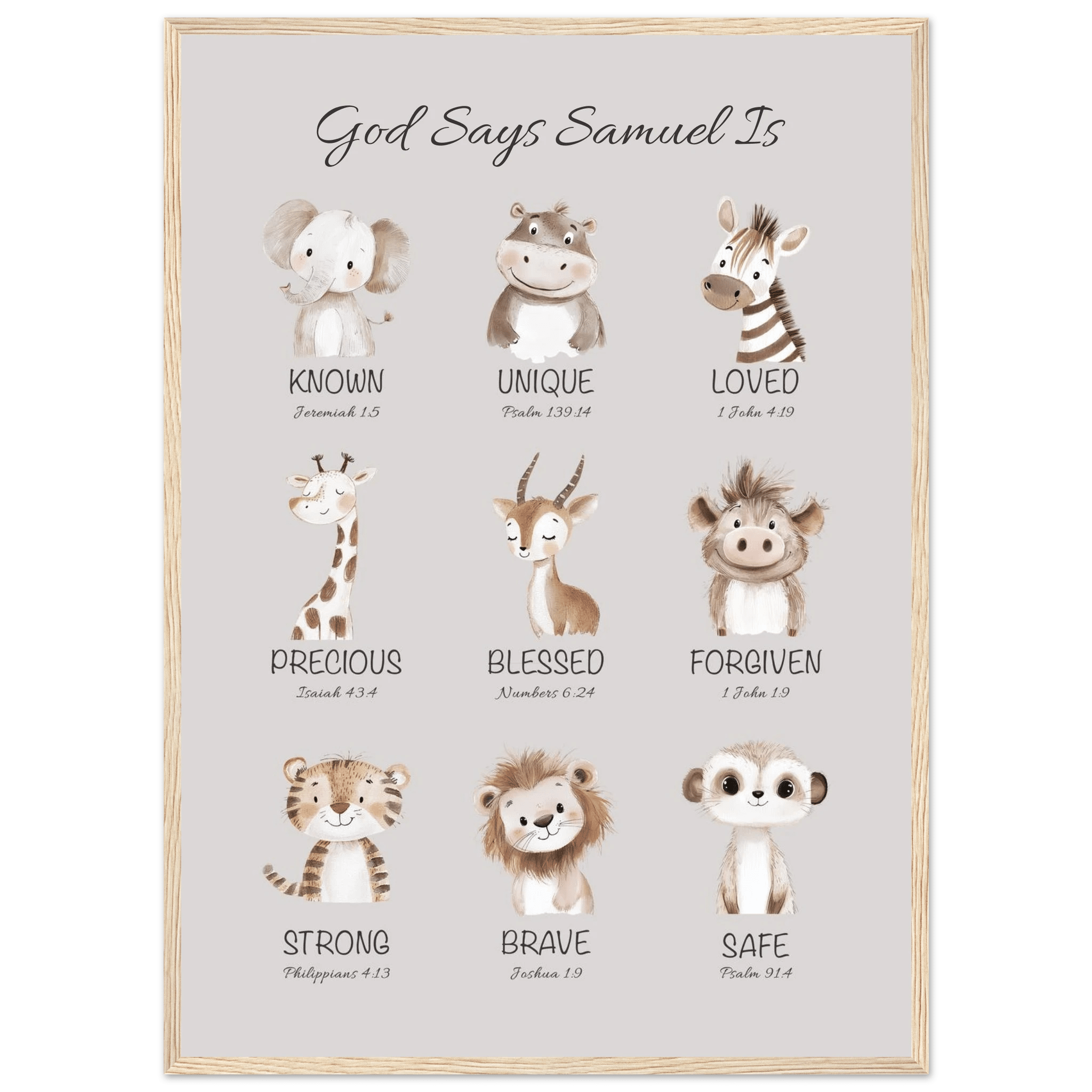 'God Says' Custom Print - The Christian Art Company
