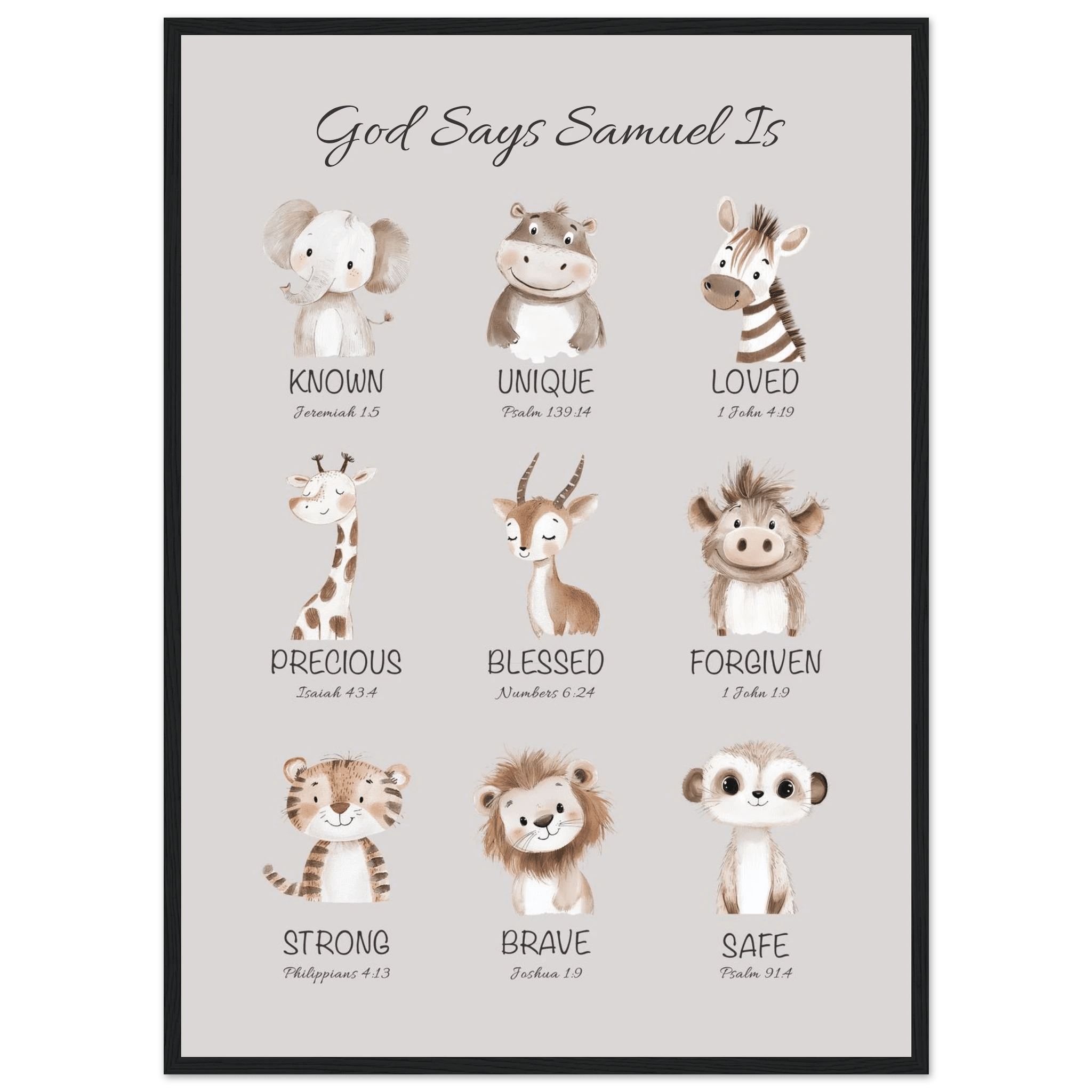 'God Says' Custom Print - The Christian Art Company