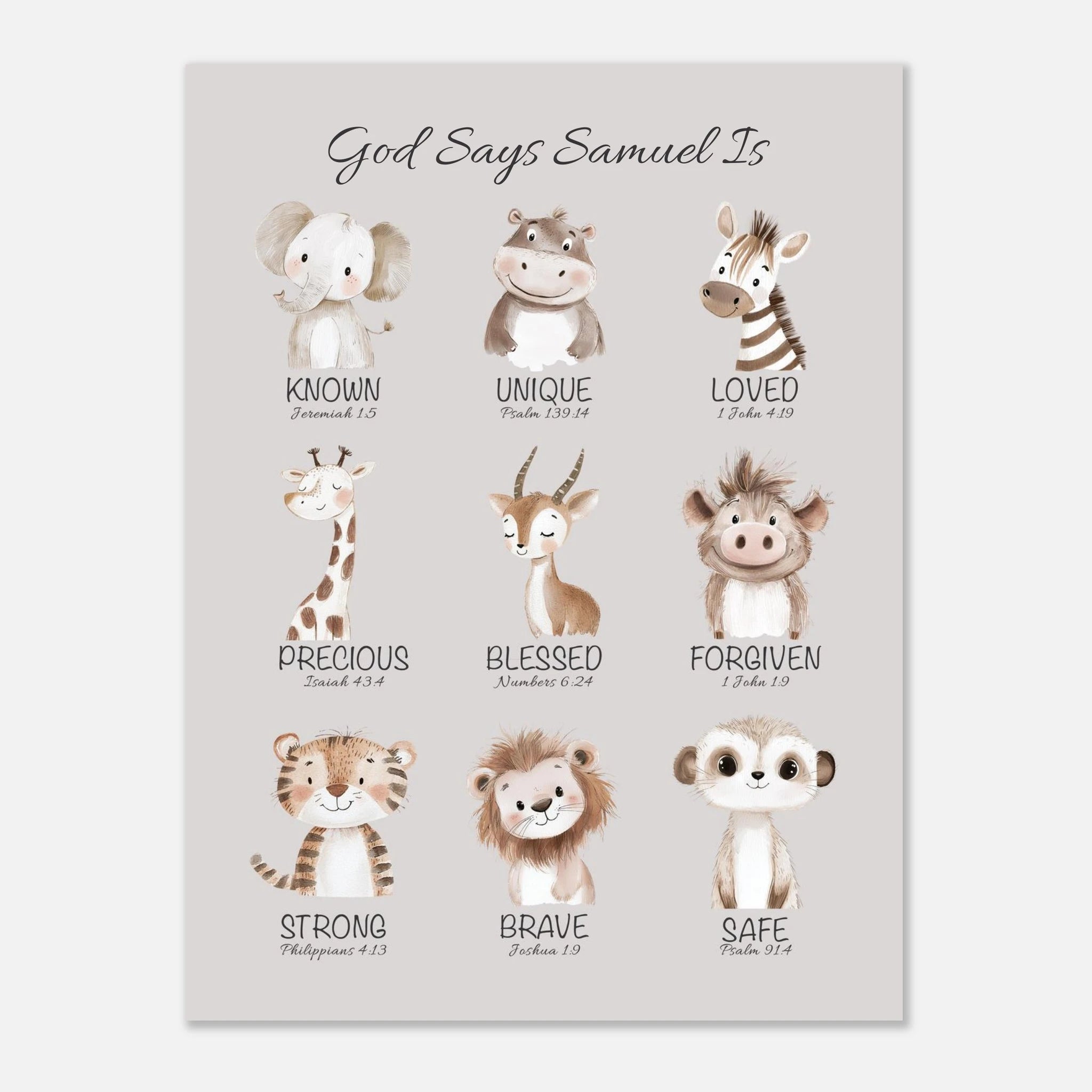 'God Says' Custom Print - The Christian Art Company